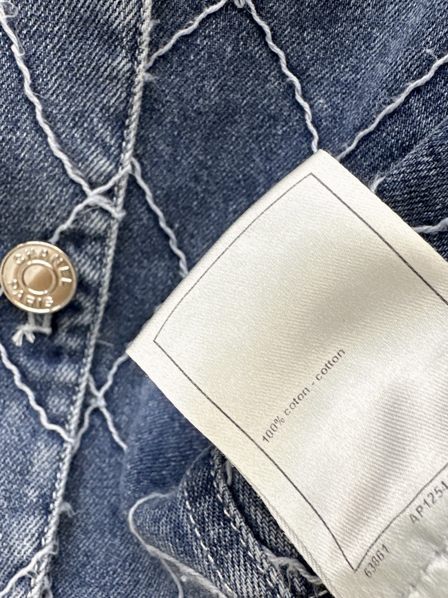 Chan 26fw denim camisole