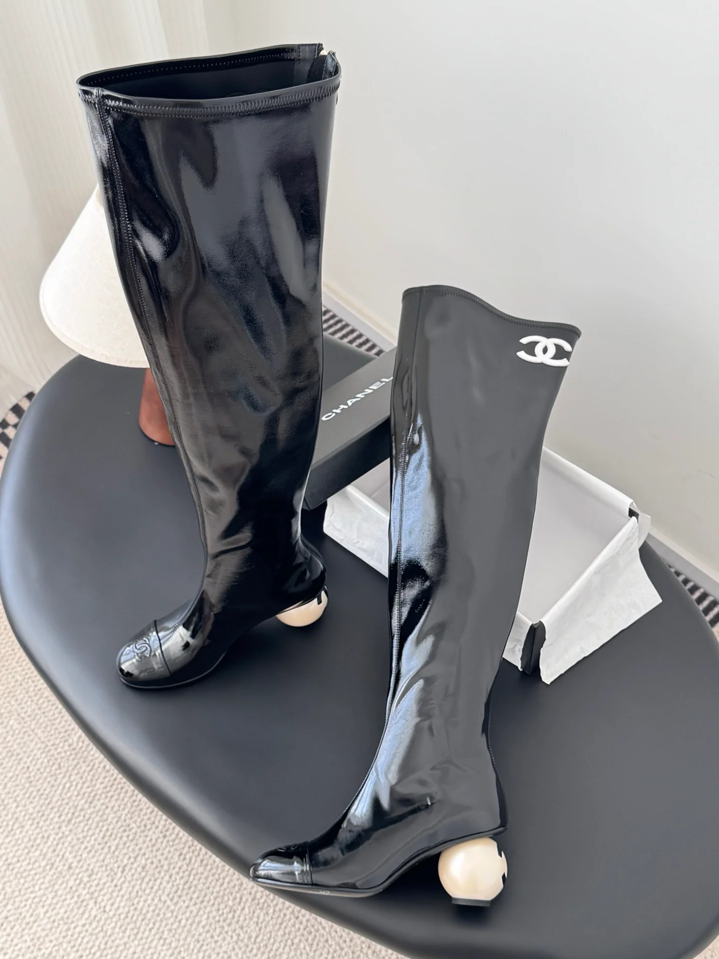 Chan 25fw over the knee boots