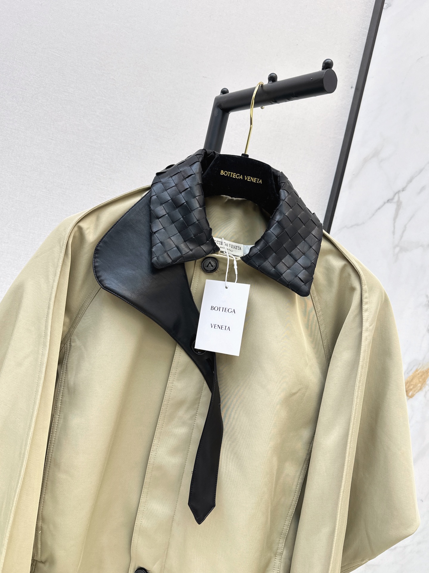 Bott 26fw woven neck cropped jacket
