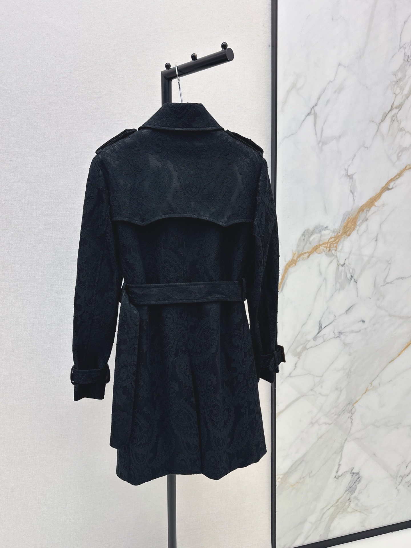 Bur 26fw lace trench coats