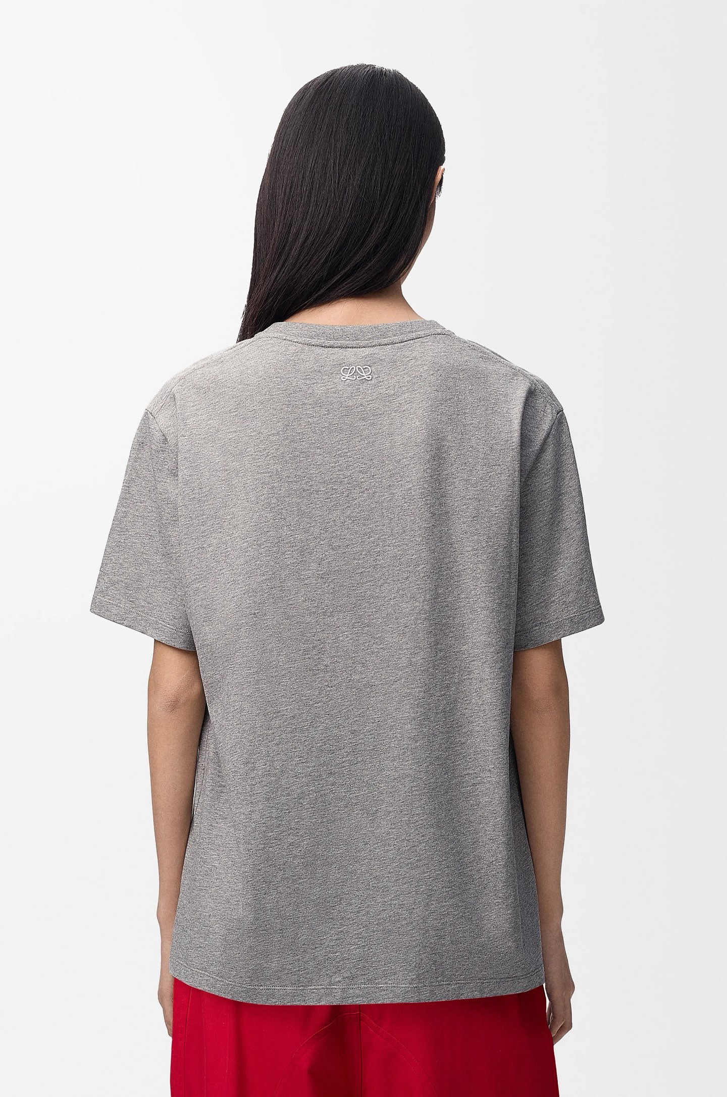 Loe 26ss print embroidery t-shirt