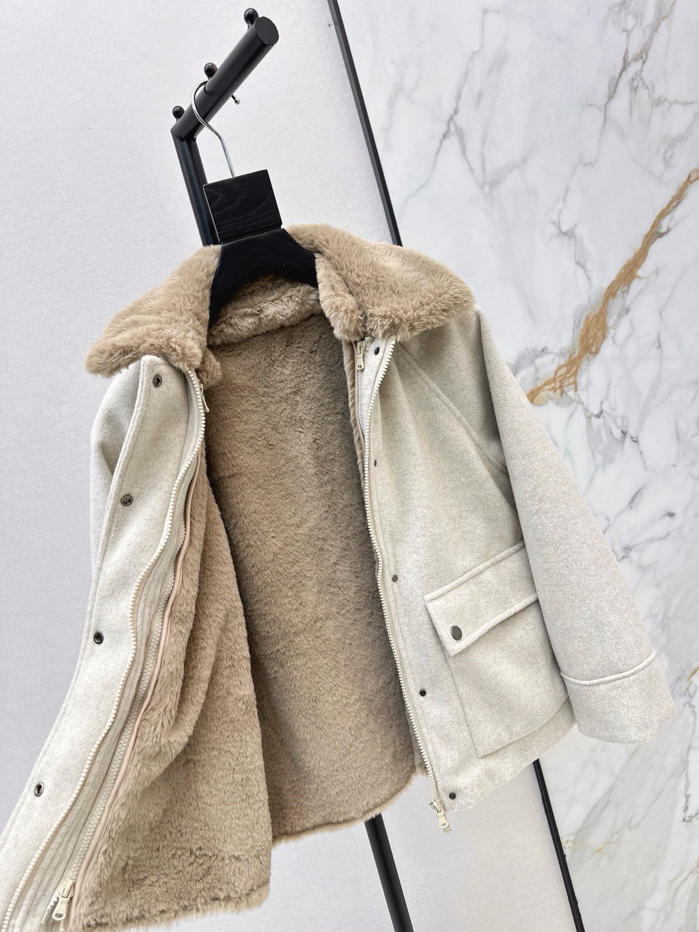 Brun 26fw datachable jacket