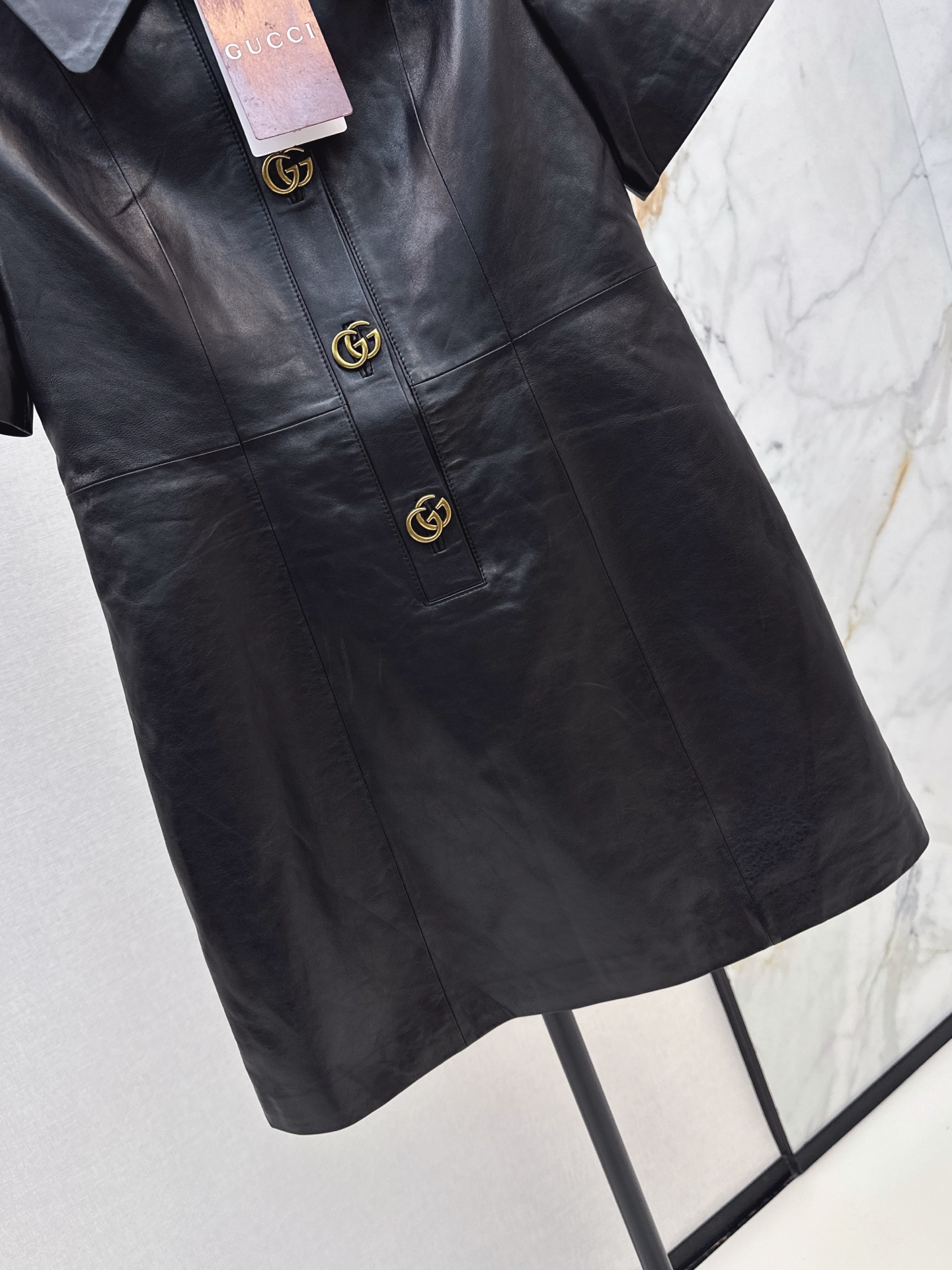 Guc 26fww leather dress