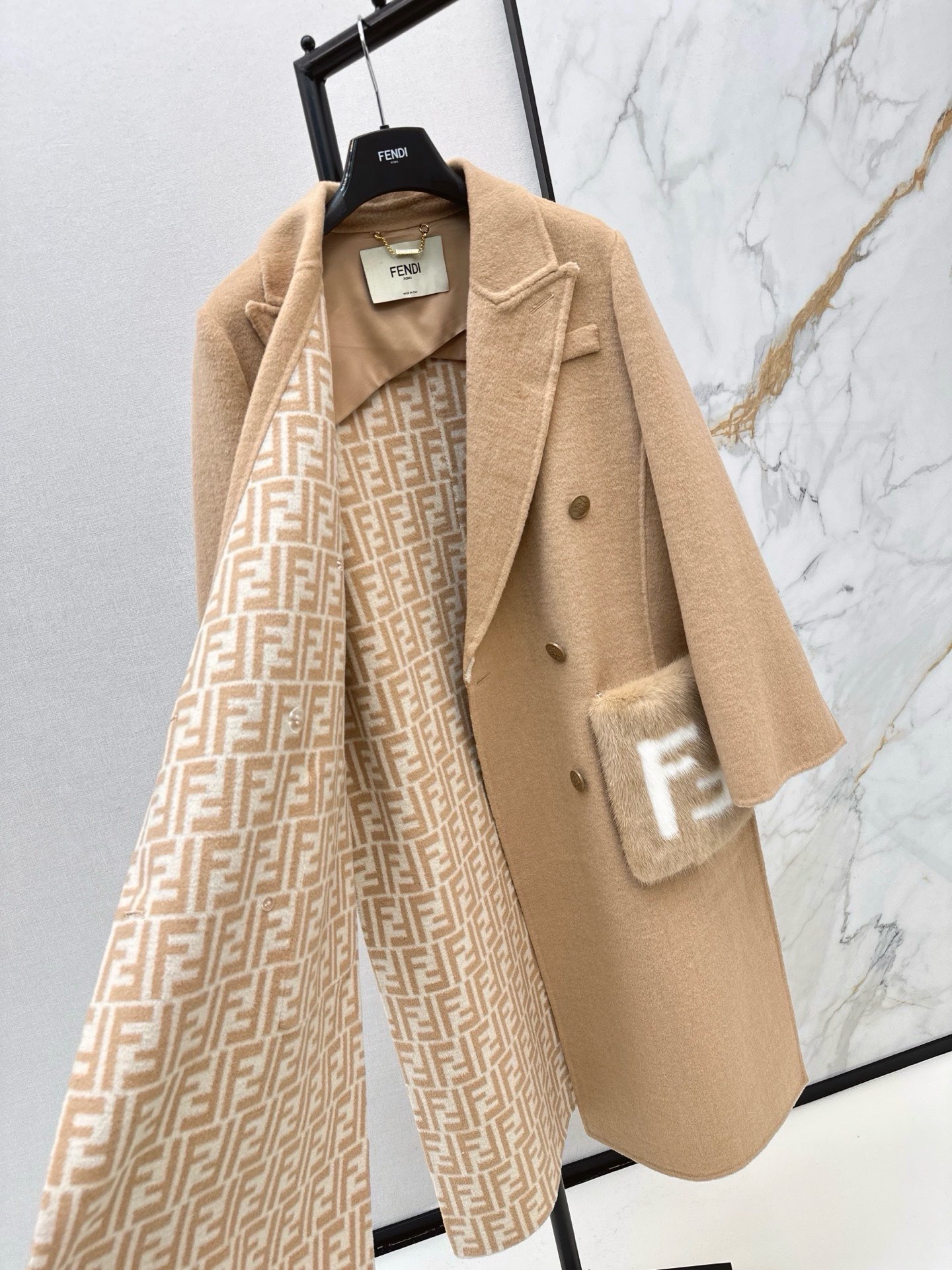 Fen 26fw cashmere overcoats
