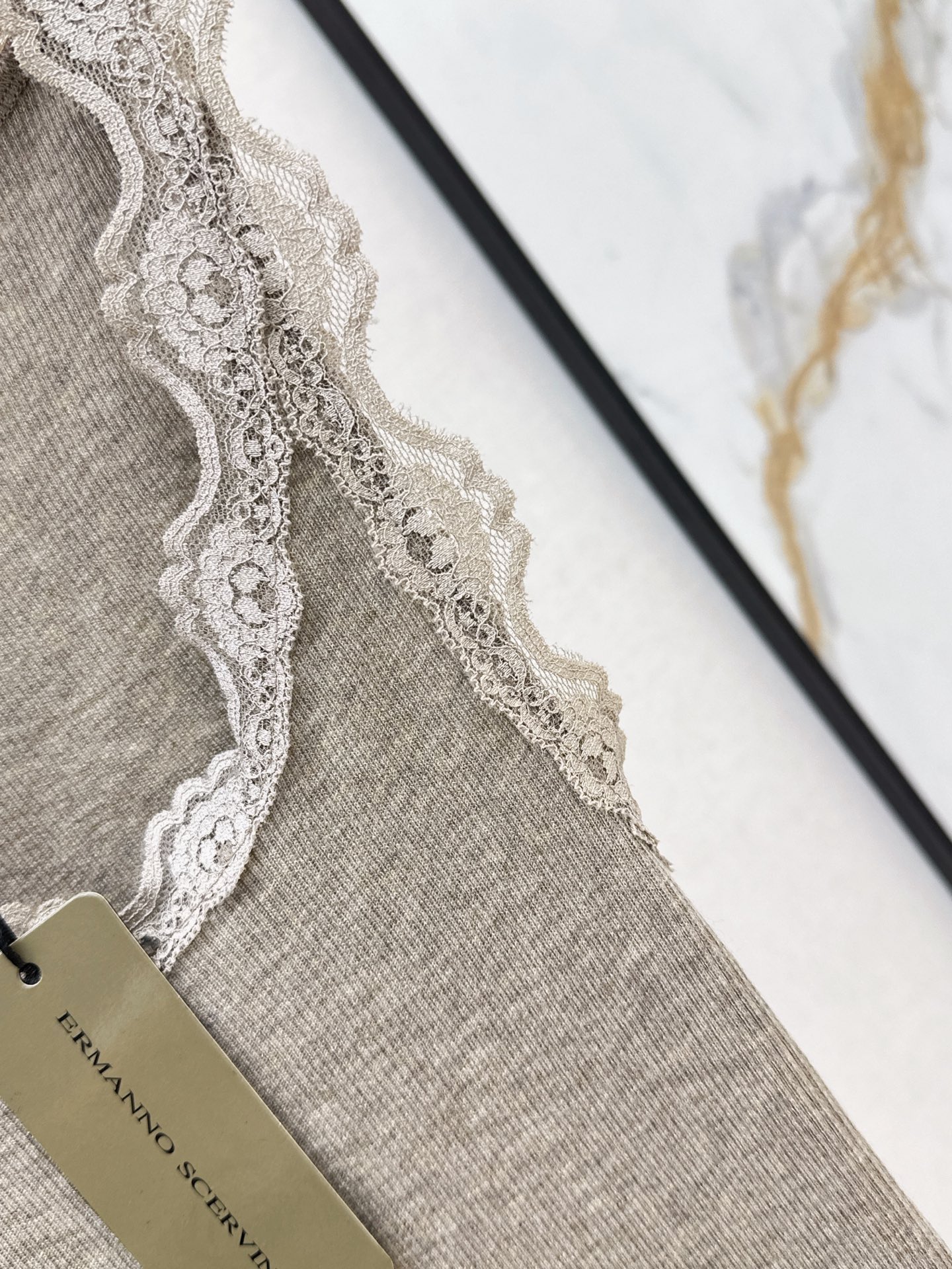 ES 26ss lace knit vest