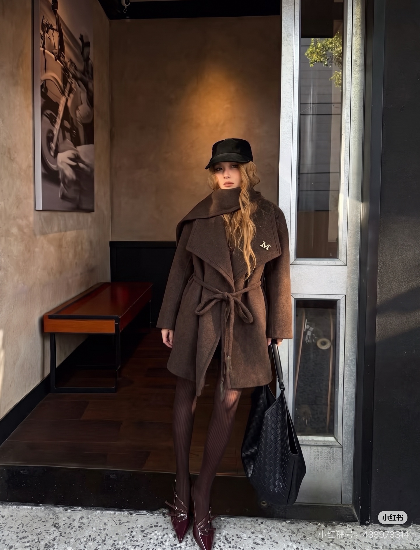 Max 26fw belted woolen overcoats