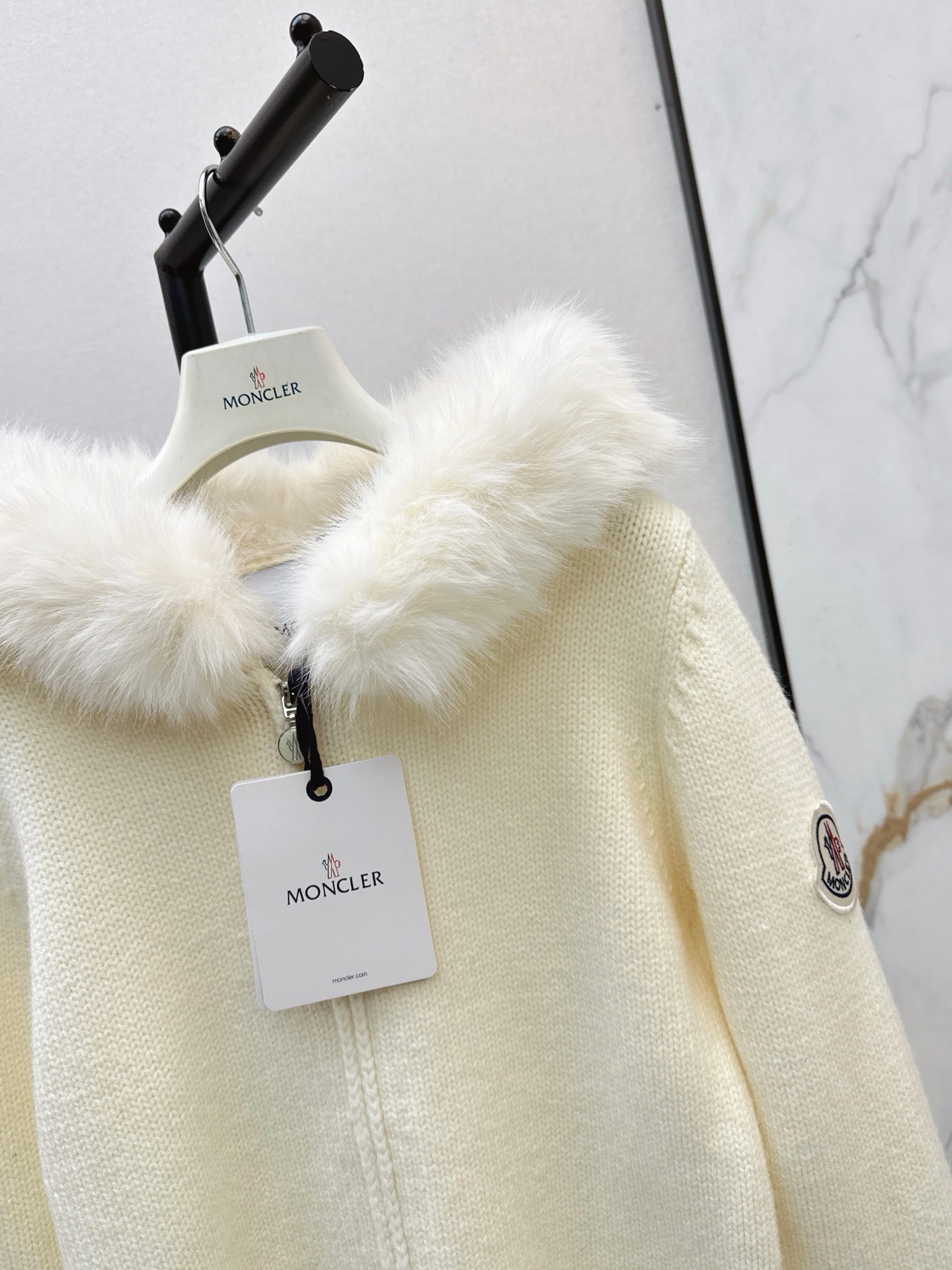 Monc 26fw hooded knit jacket