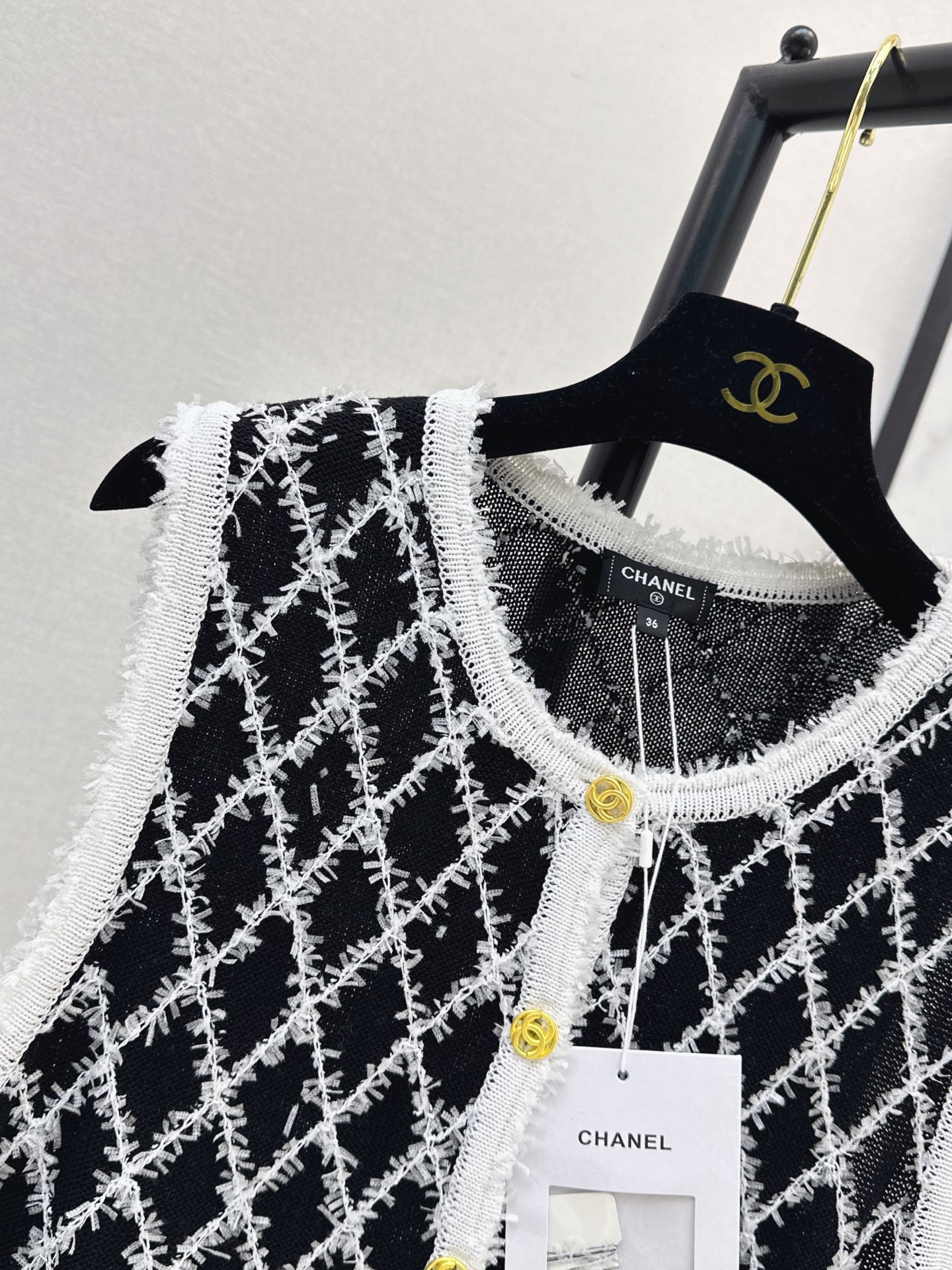 Chan 26fw knit vest jacket