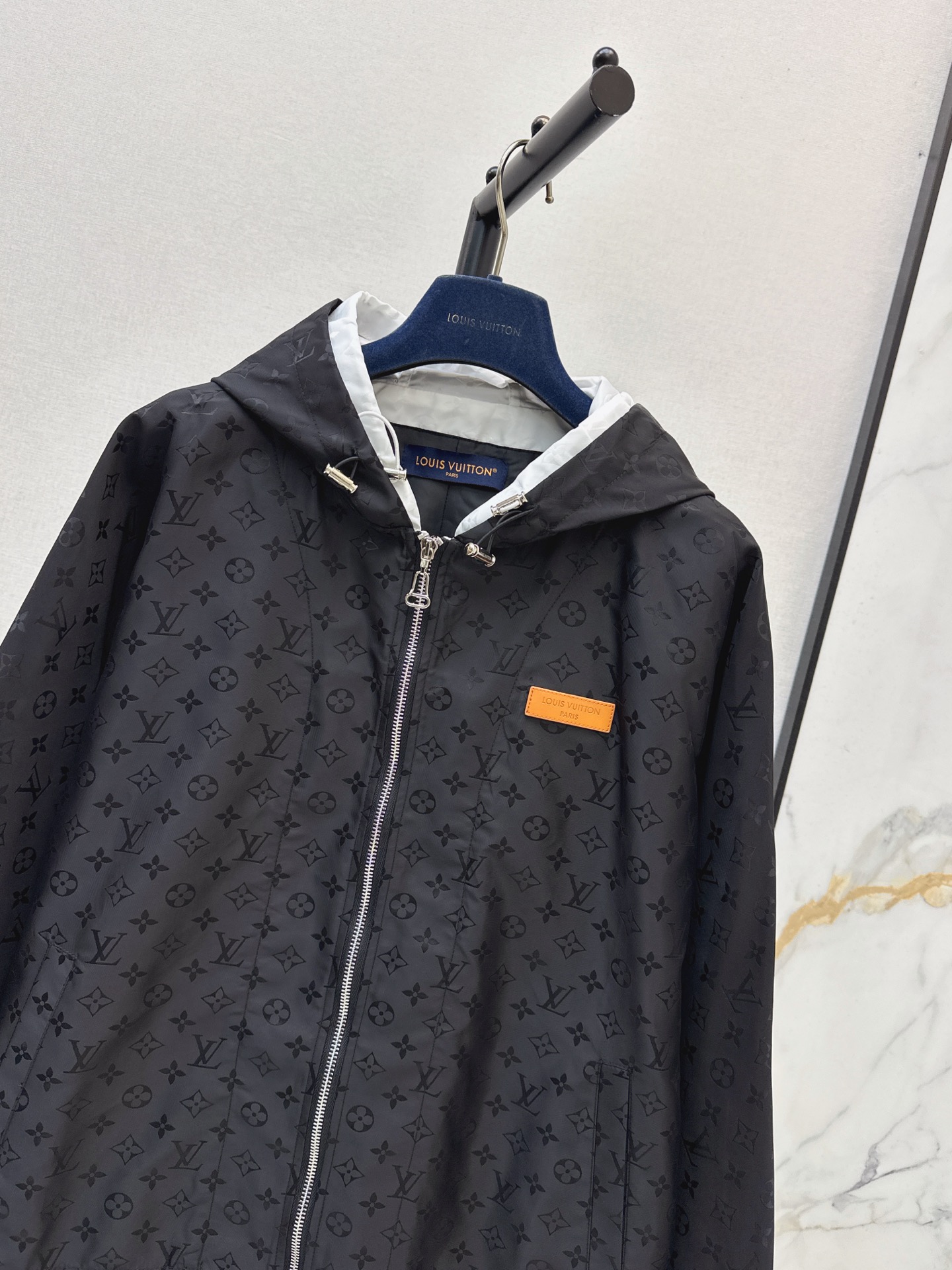 Loui 26fw jacquard hooded jacket