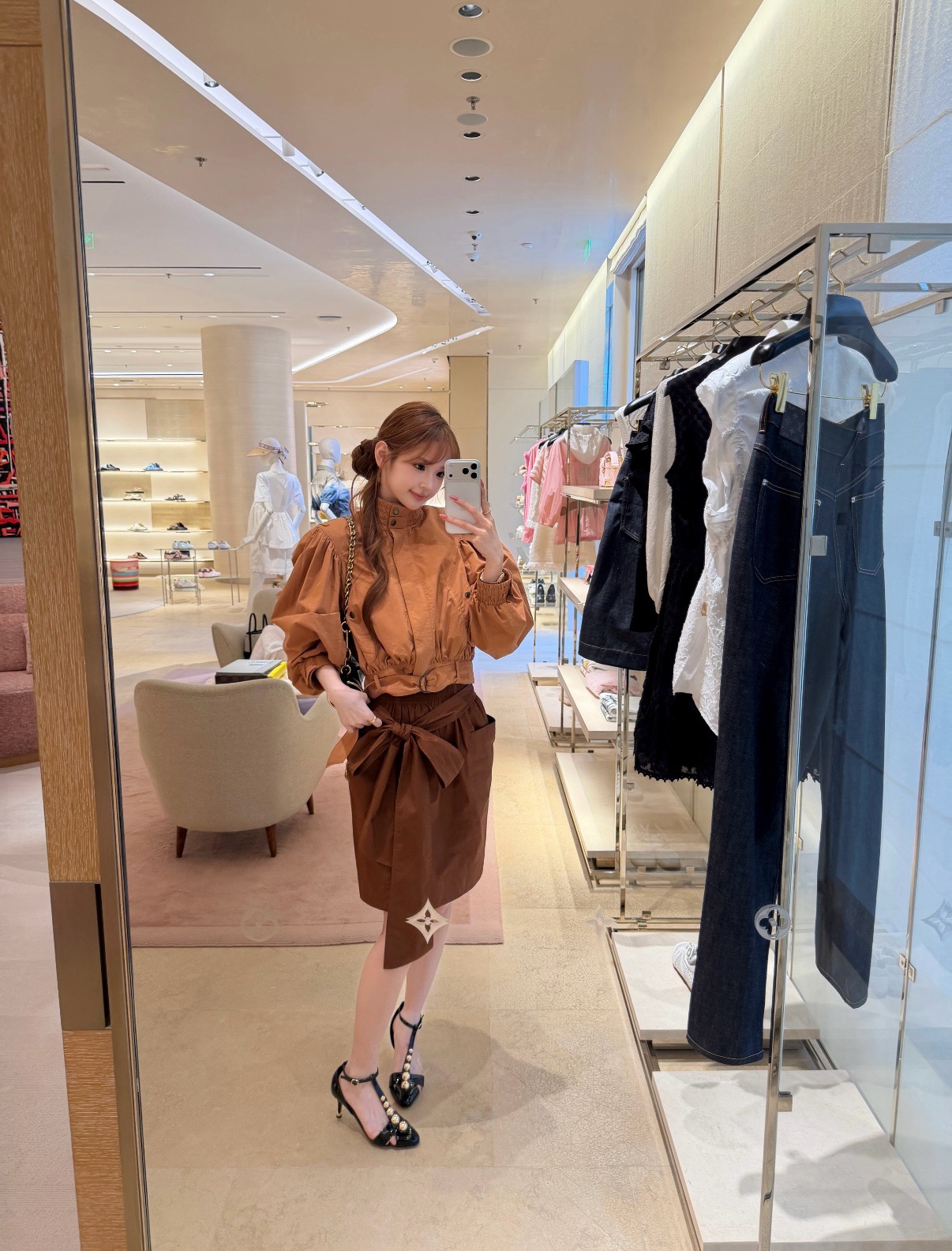 Chol 26fw cropped belted jacket