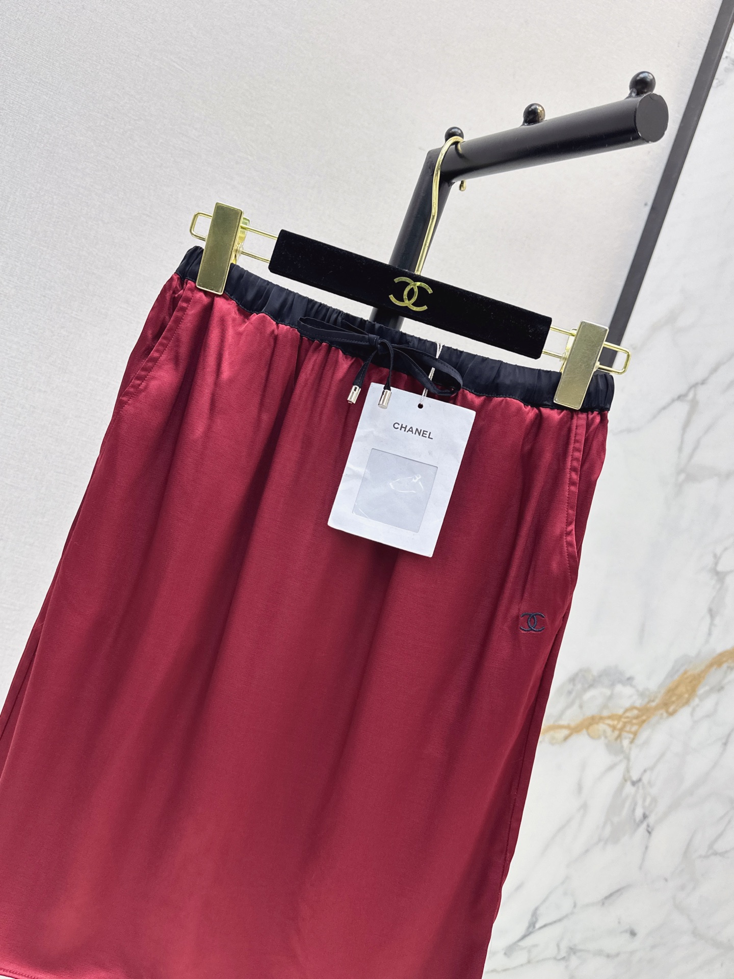Chan 26fw silk skirt