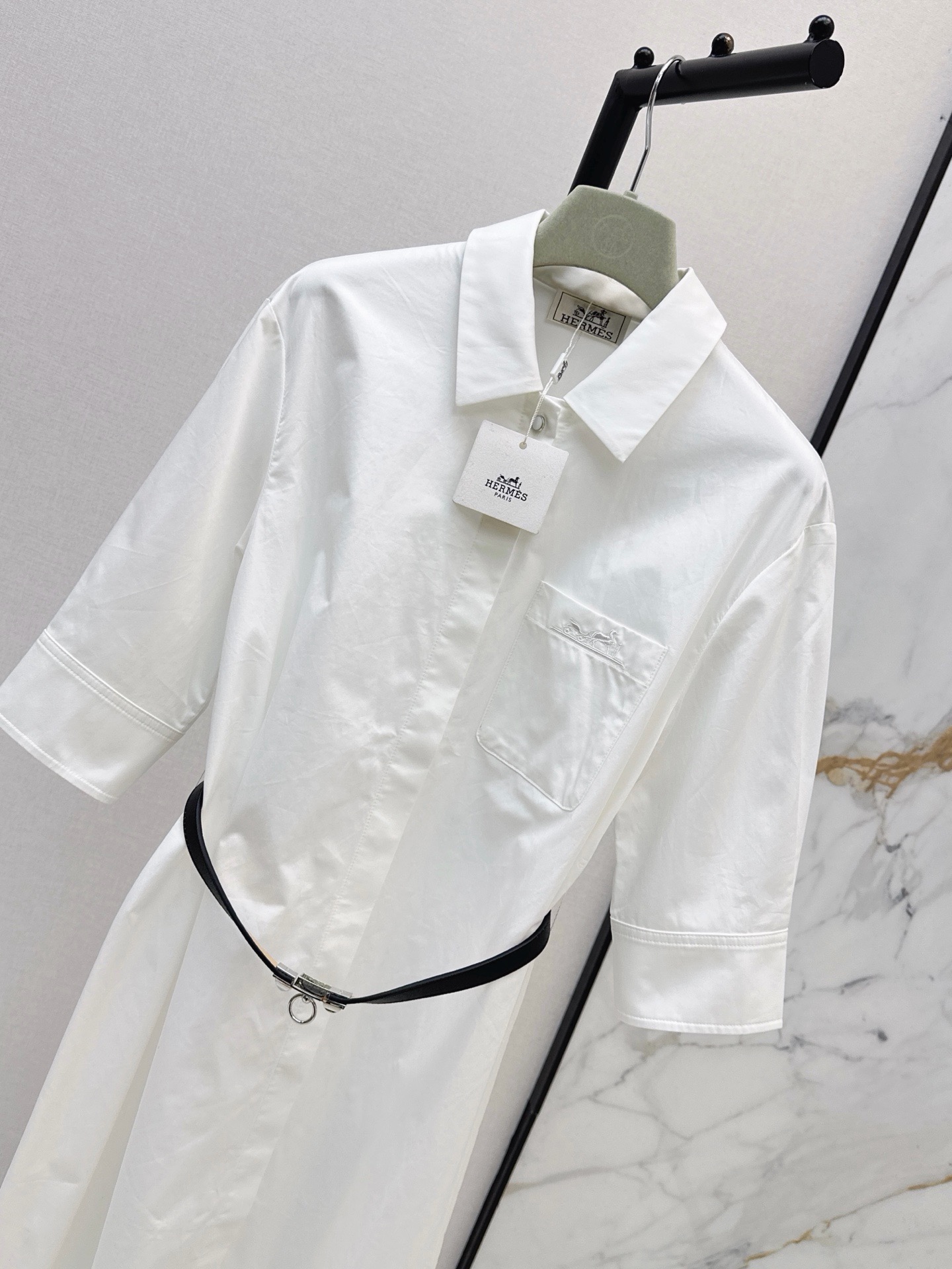 Her 26ss belted shirt dress