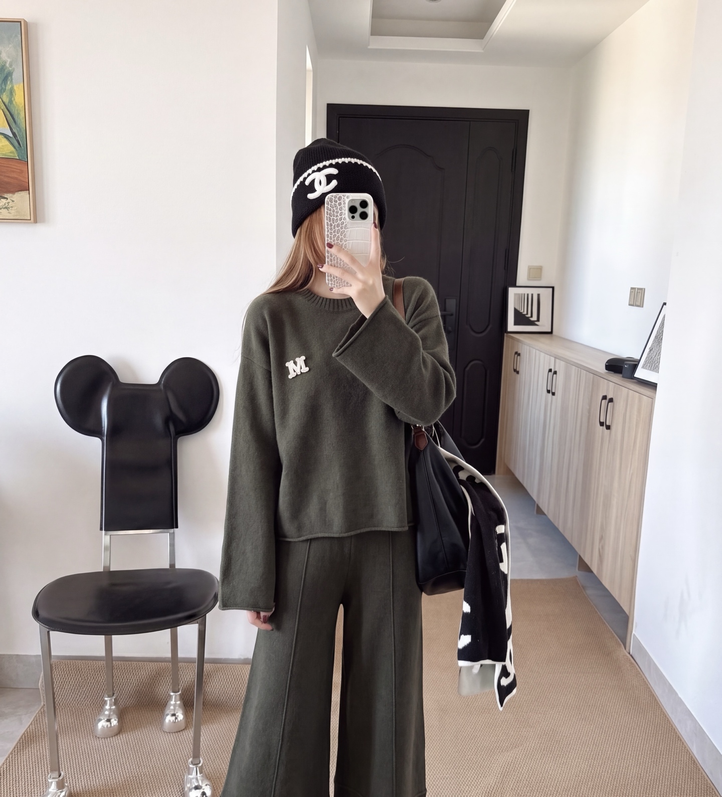 Max 26fw wool sweater pants sents