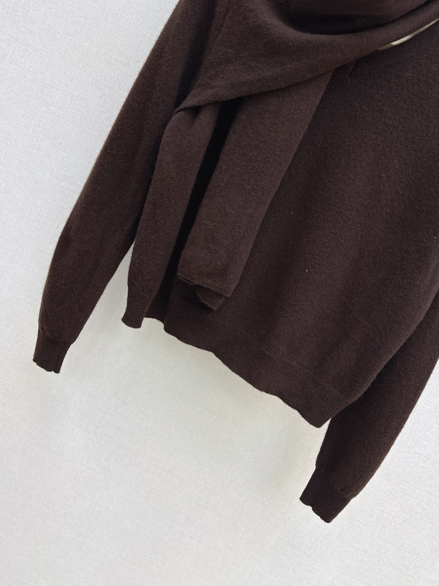 Row 26fw draped scarf-neck knit sweater