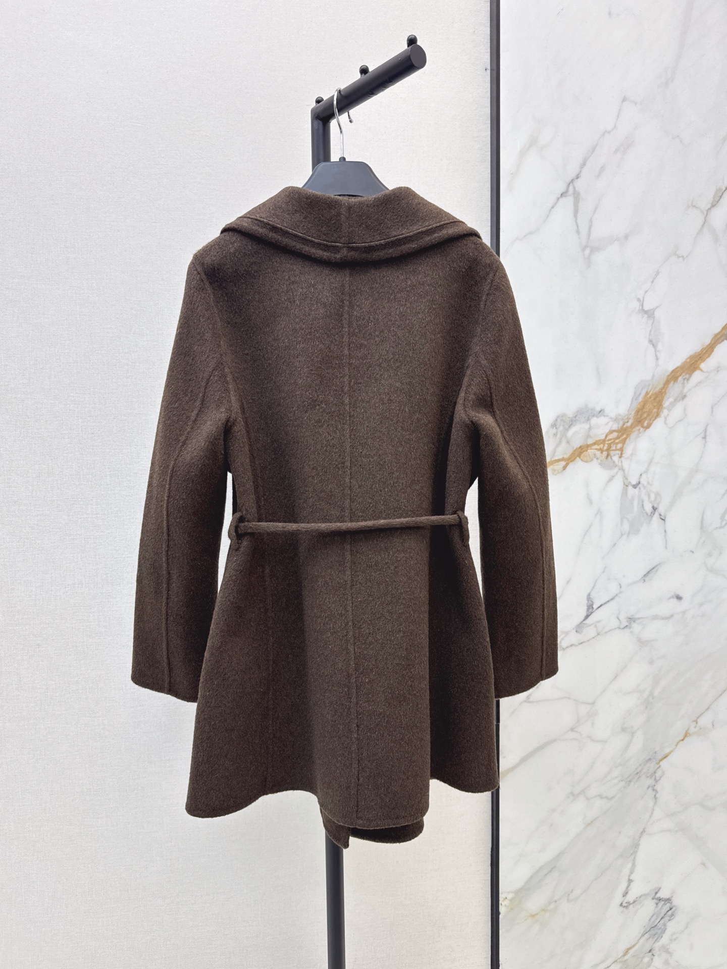 Max 26fw belted woolen overcoats