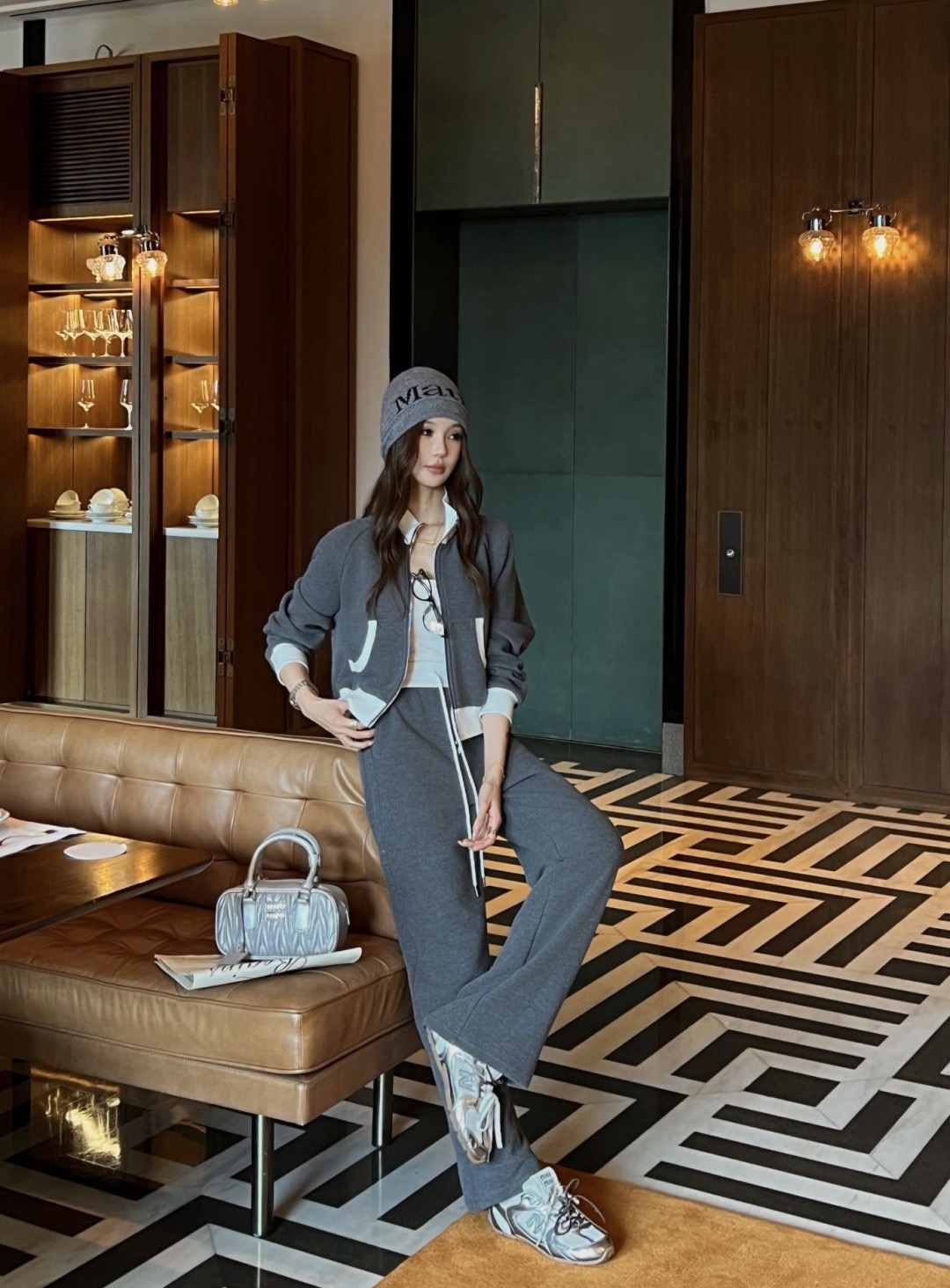 Celi 26fw casual jacket pants sets