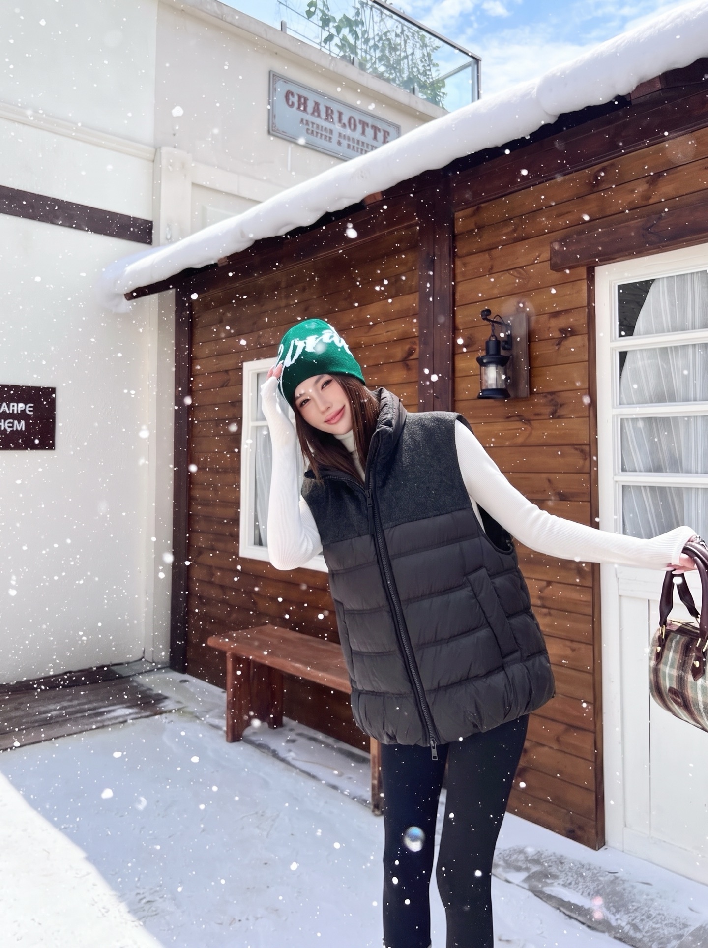 Max 26fw knit contract down vest