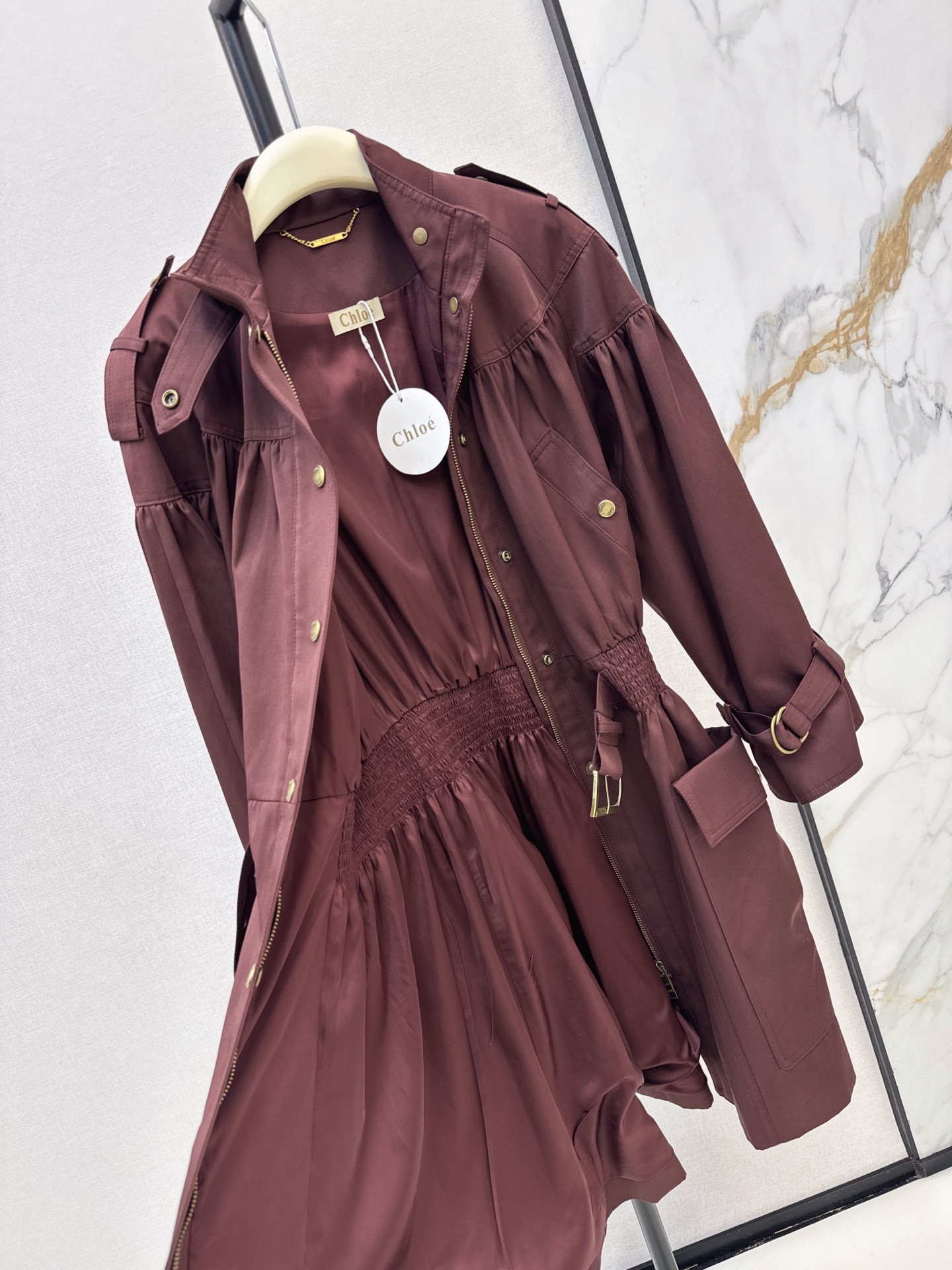 Chol 26fw trench coats dress