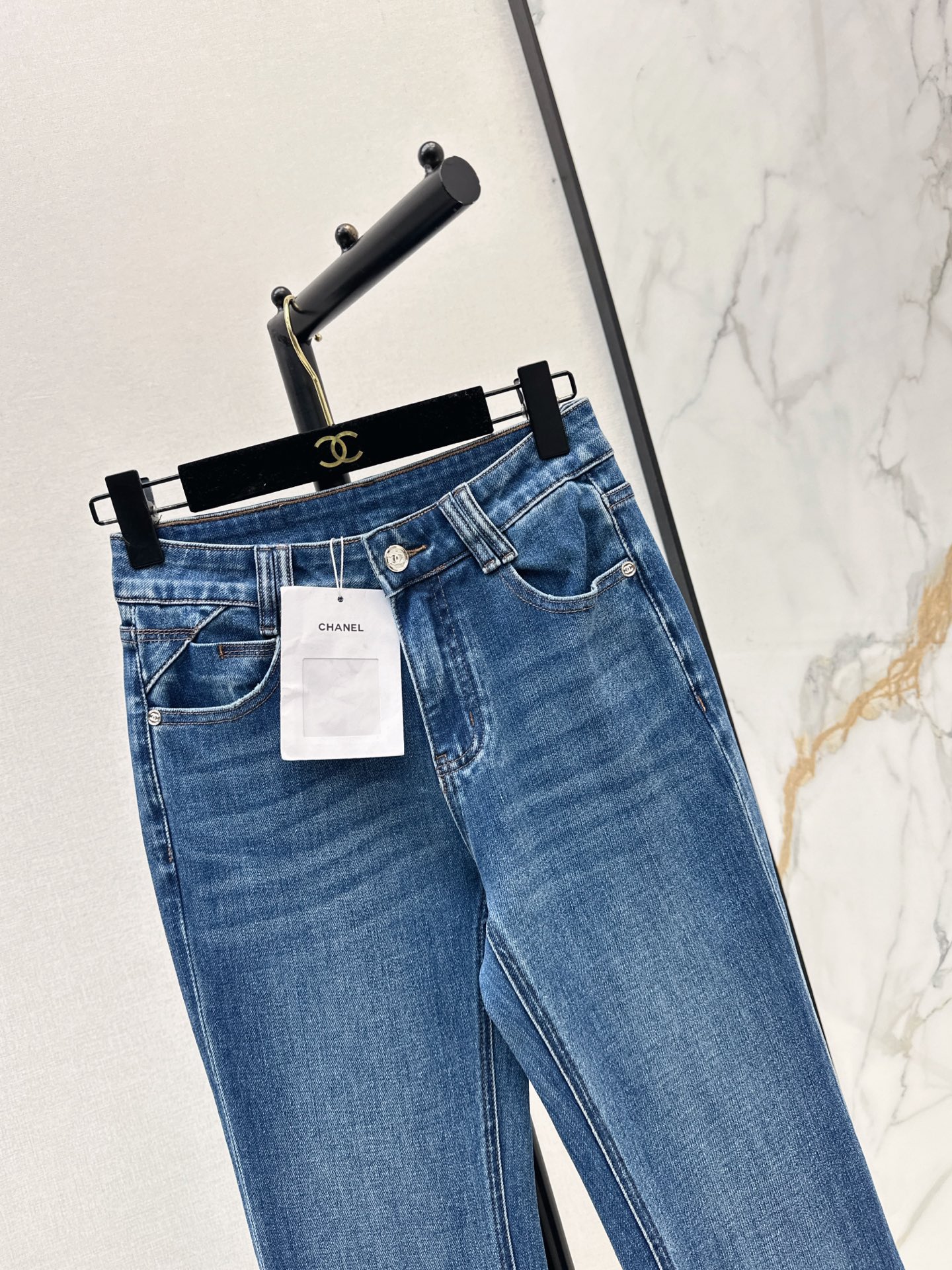 Chan 26fw slim-fit jeans