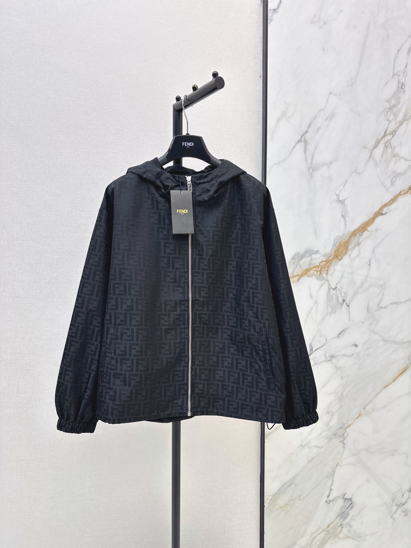 Fen 26fw jacquared hooded jacket