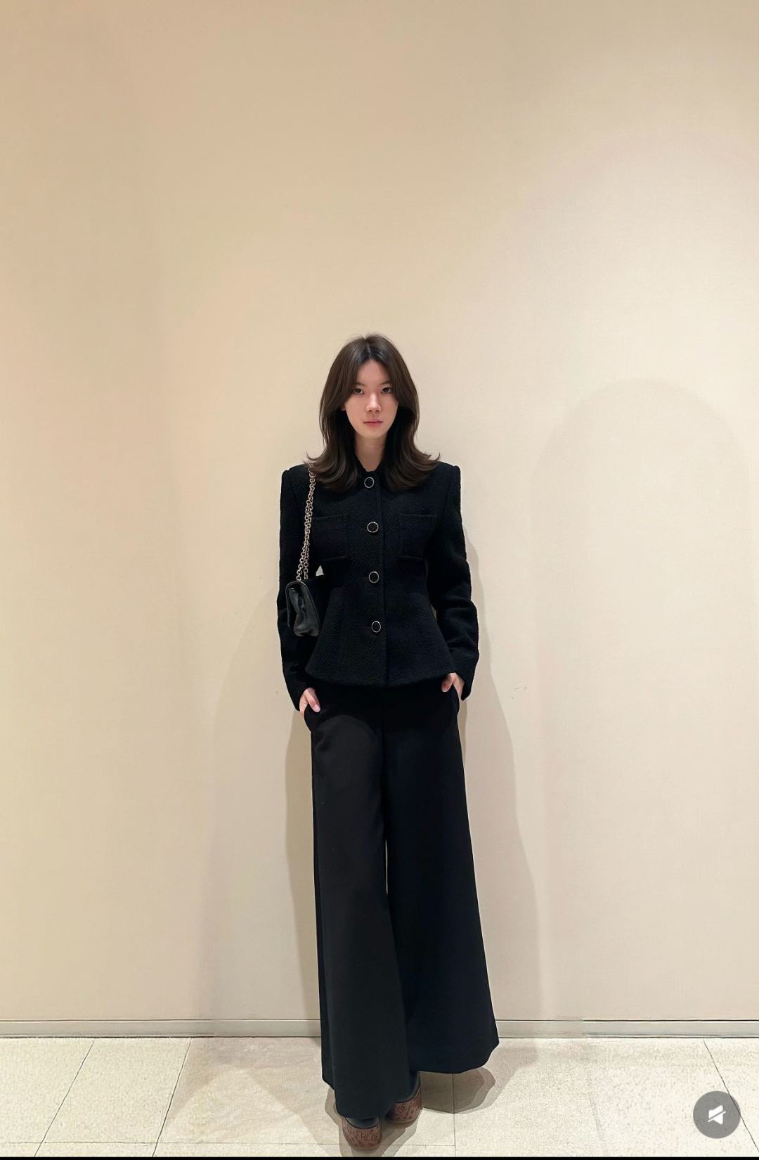 Chol 26fw wasit-clining cropped jacket