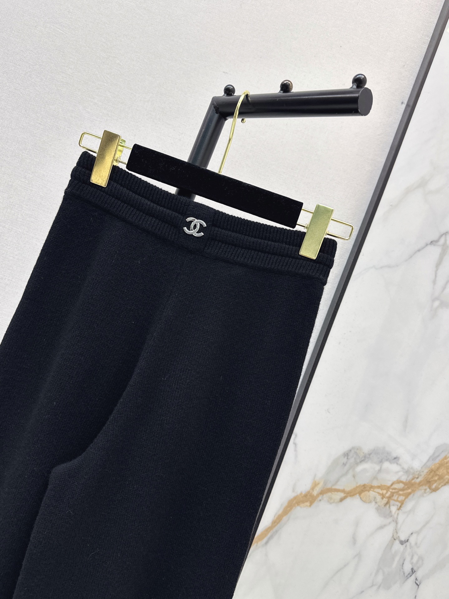 Chan 26fw cashmere straight-leg pants