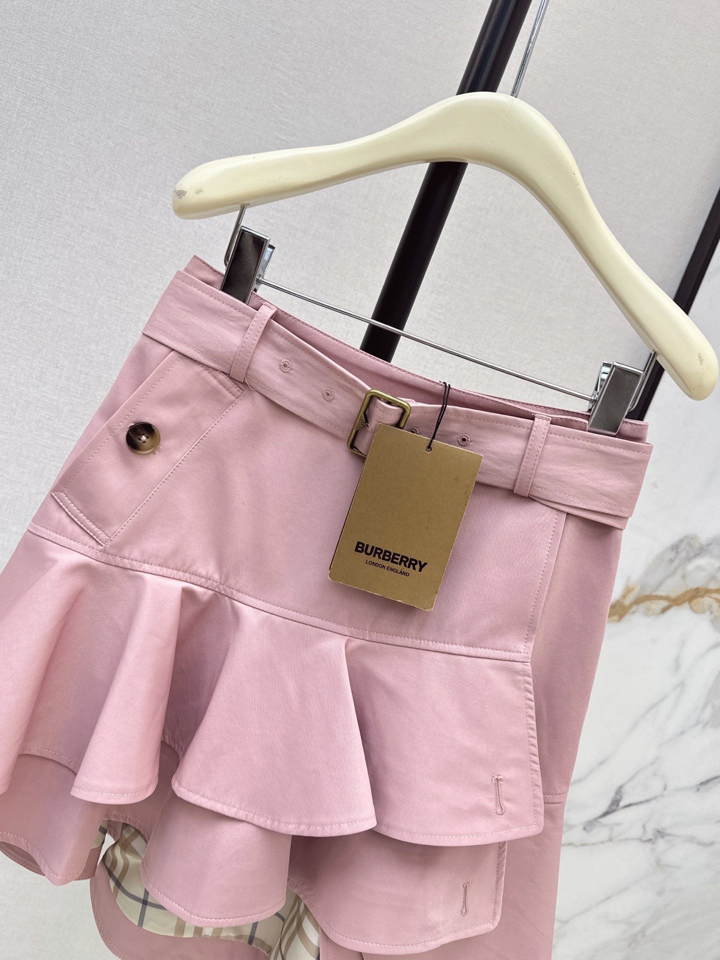 Bur 26fw assmmetric ruffle skirt