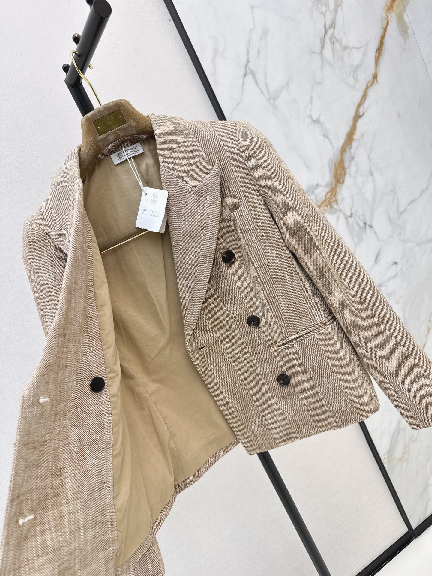 Brun 26fw linen blazer