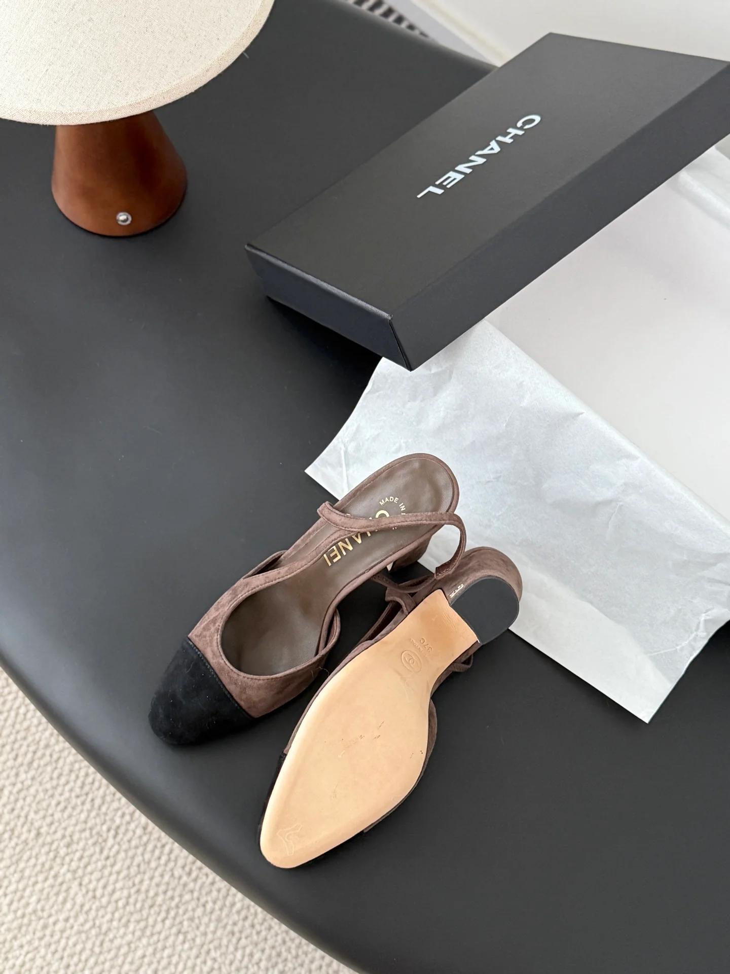 Chan 25fw slingback heels