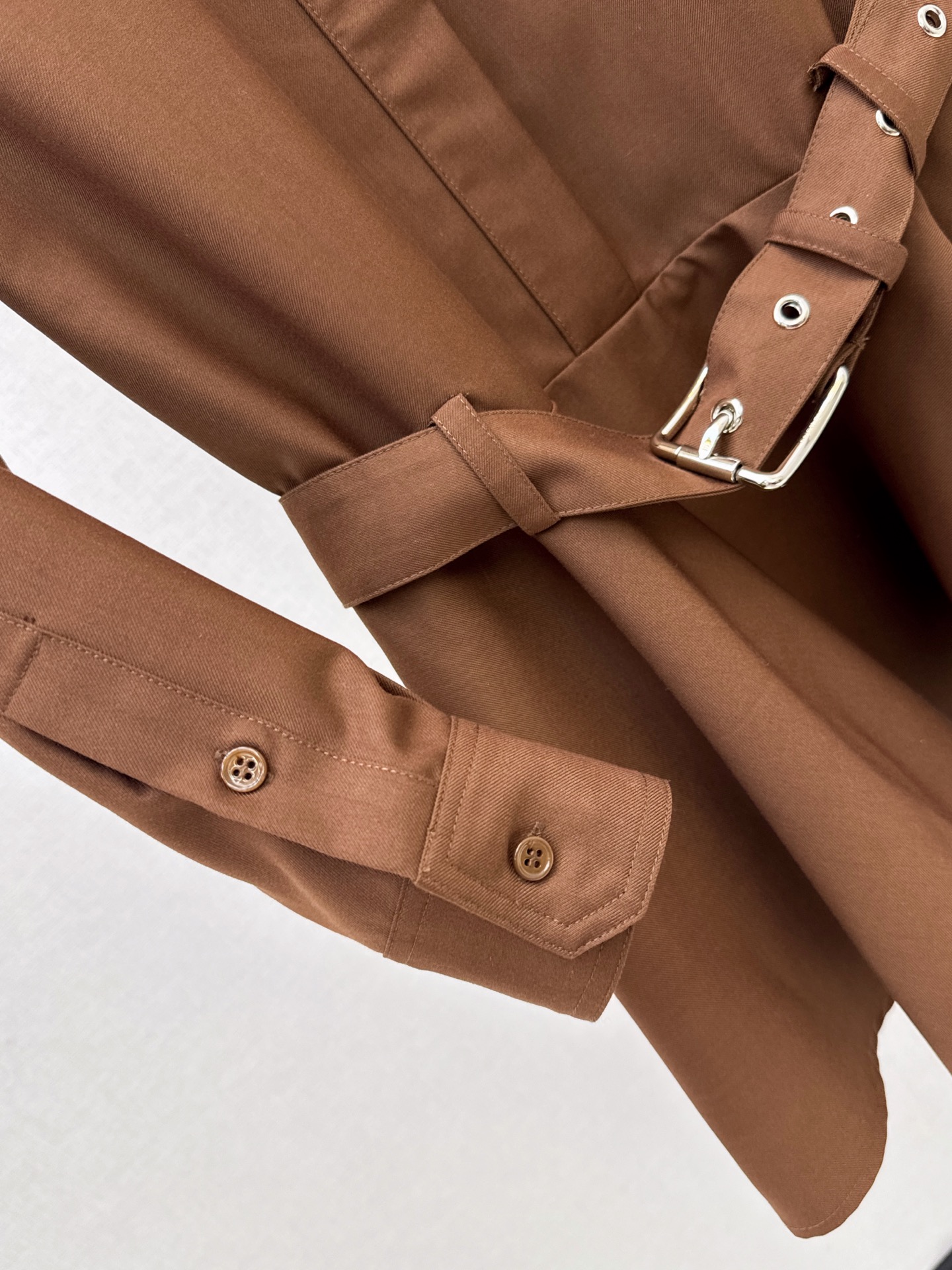 Loe 26fw belted shirt dress