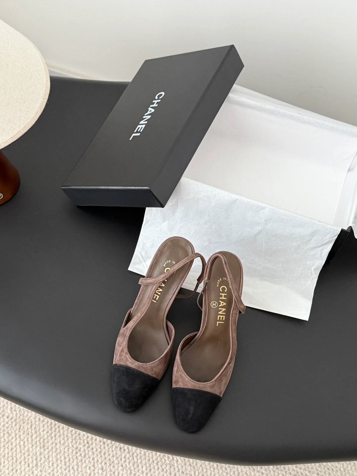 Chan 25fw slingback heels