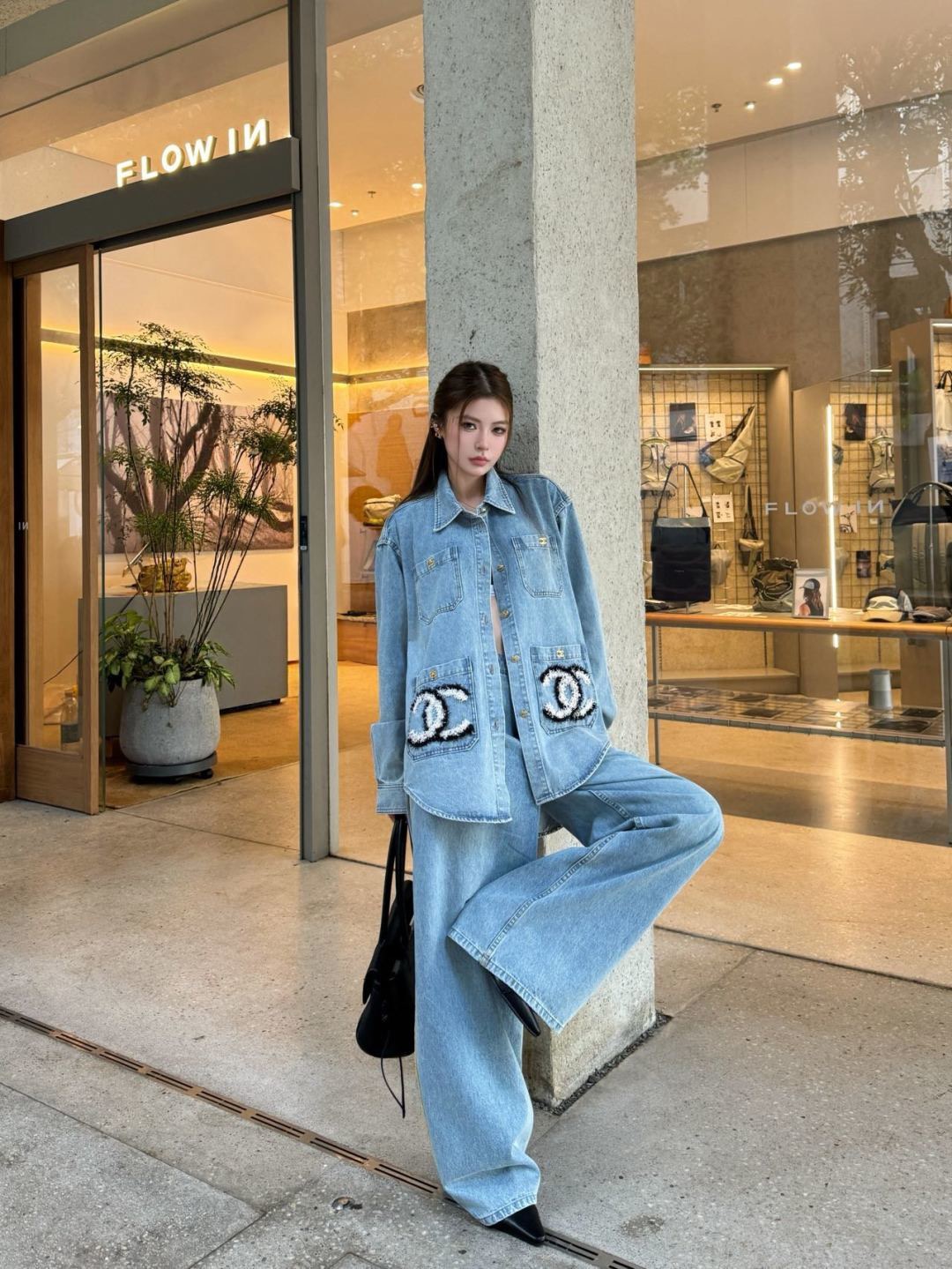 Chan 26fw denim shirt jacket