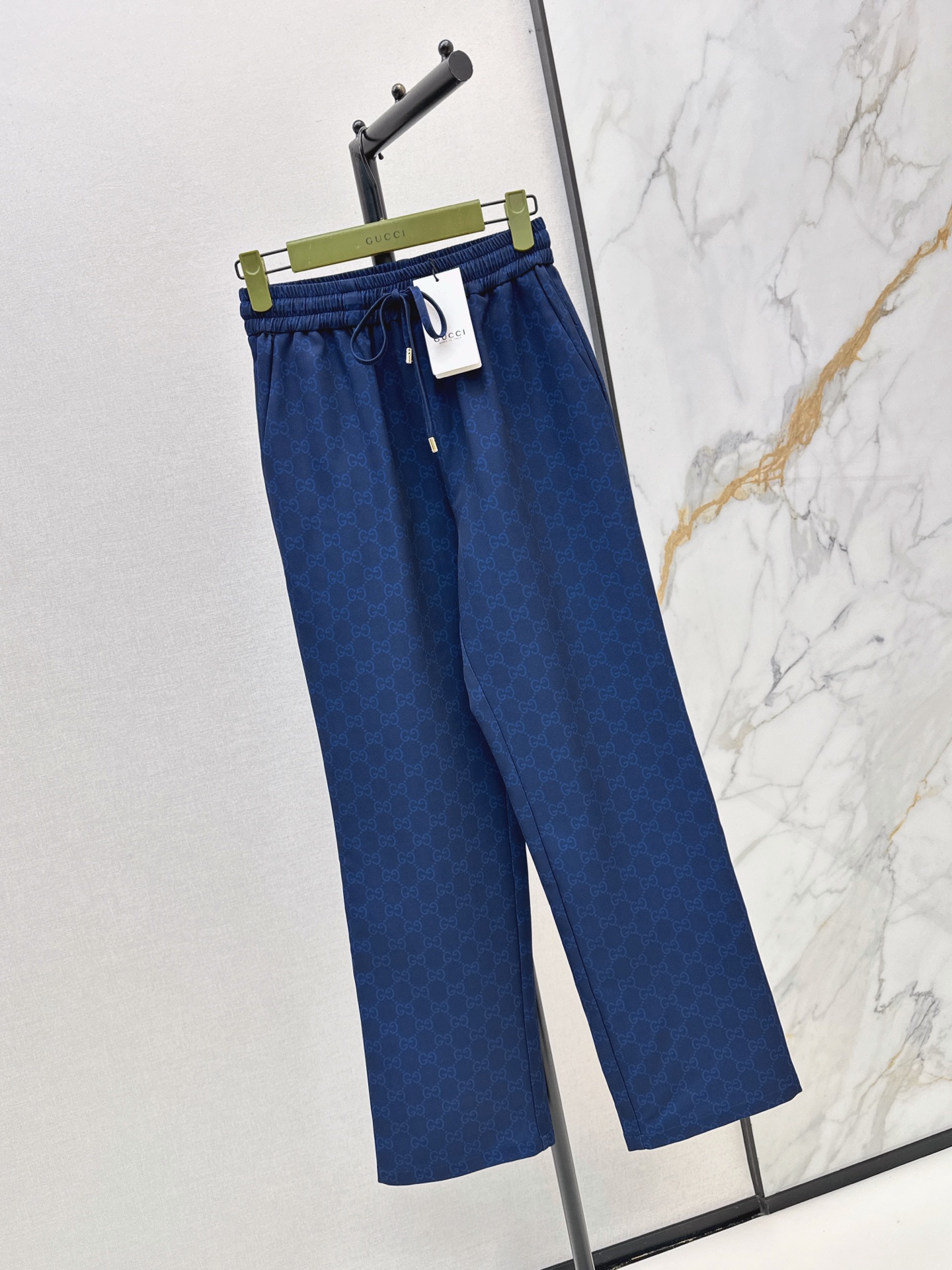 Guc 26fw jacquard wide-leg pants
