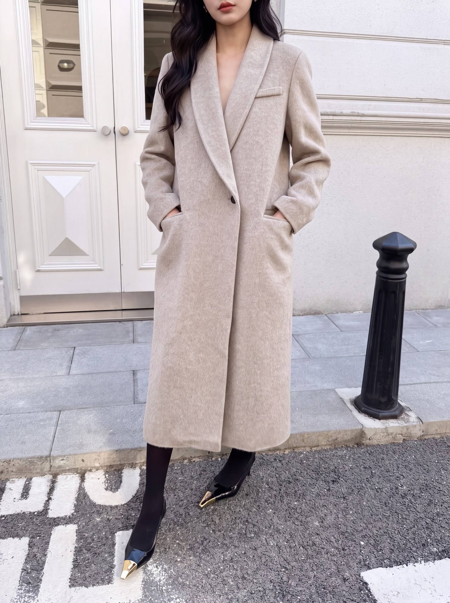 Max 26fw woolen overcoats