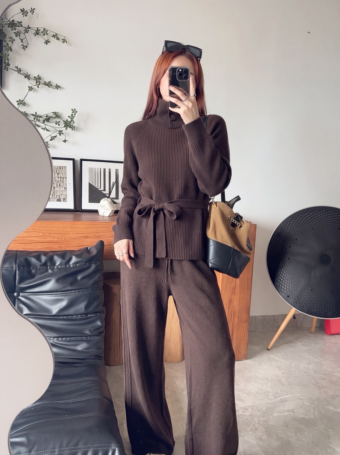 Her 26fw wool sweater pants sets