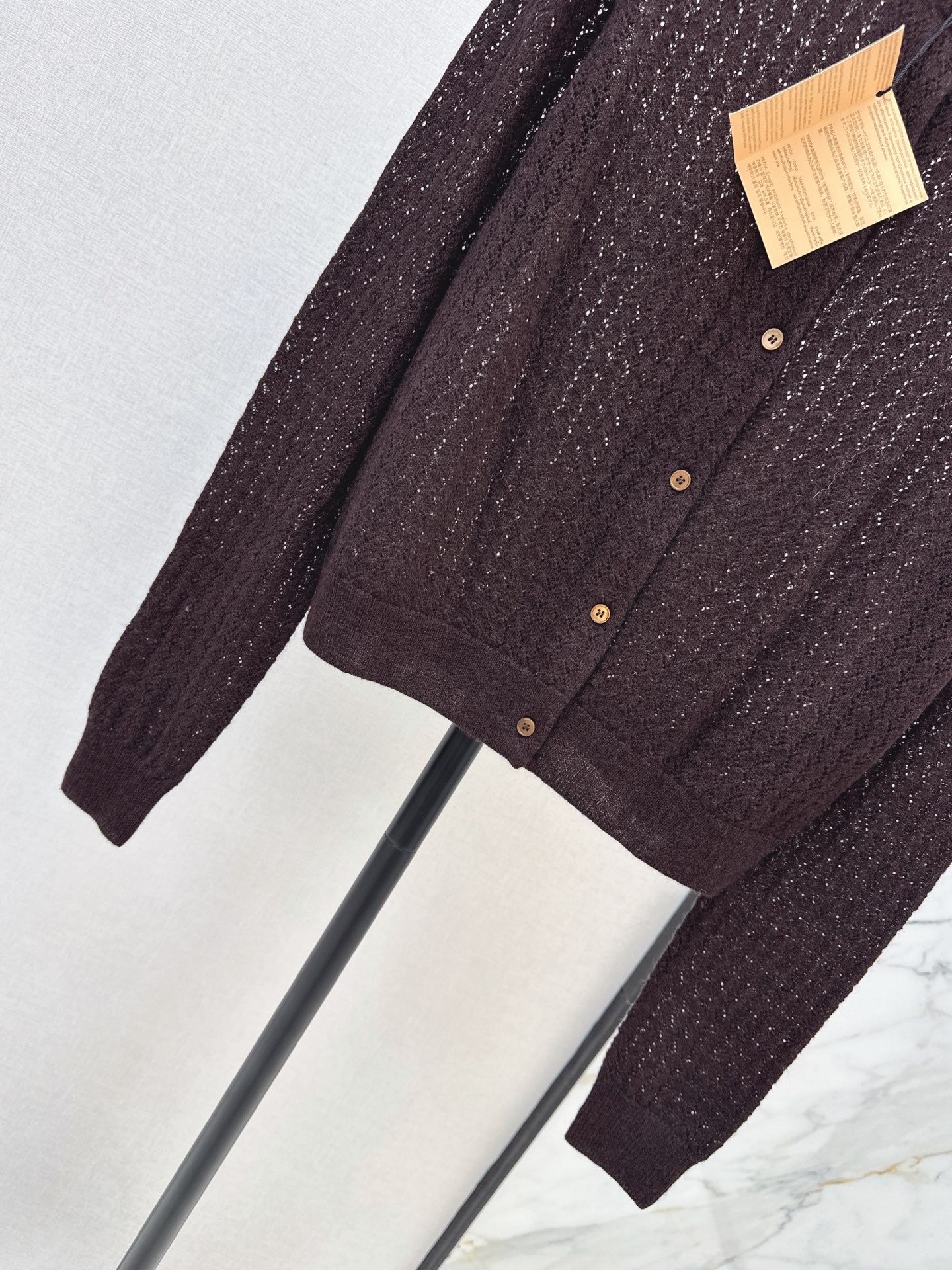 Miu 26fw hollow knit cardigan