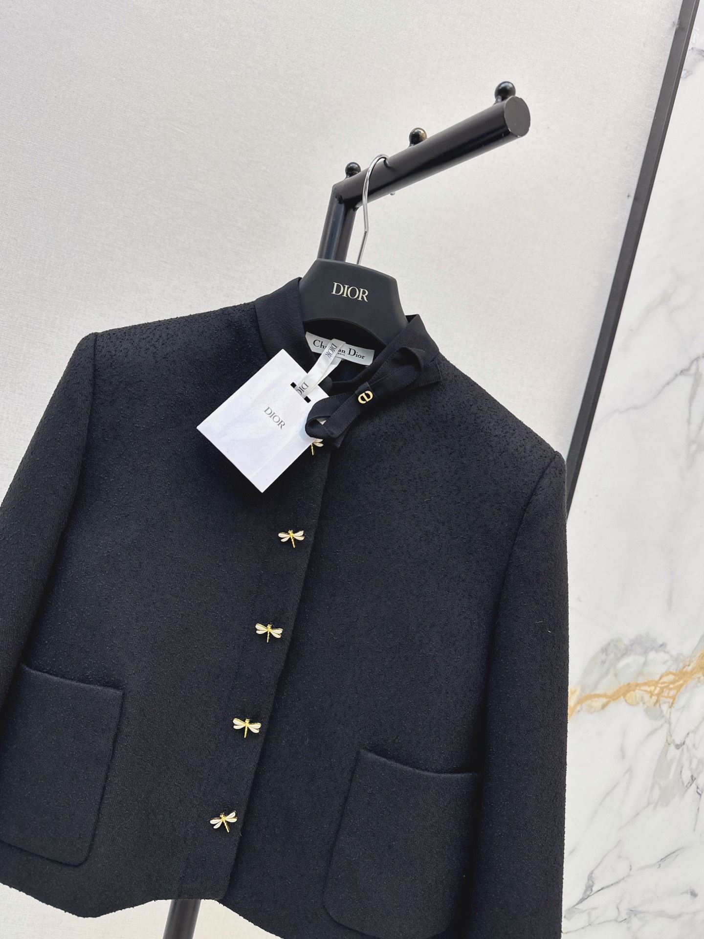 CD 26fw cropped bow jacket