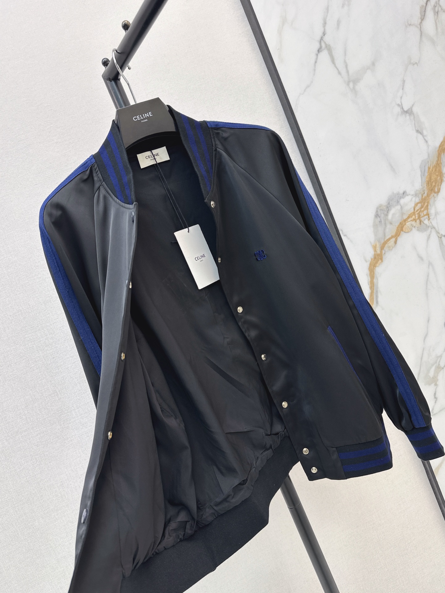 Celi 26fw satin bomber jacket