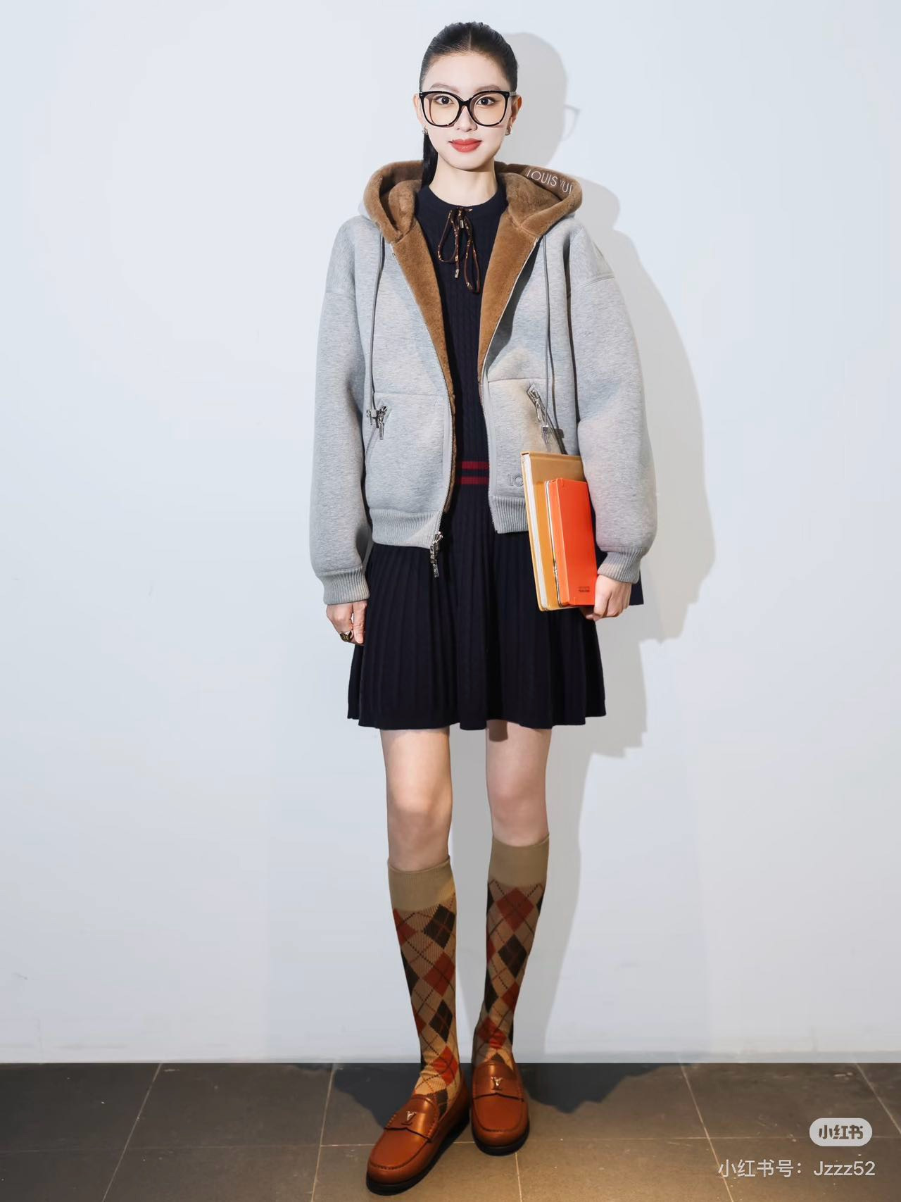 Loui 26fw reversible hooded jacket