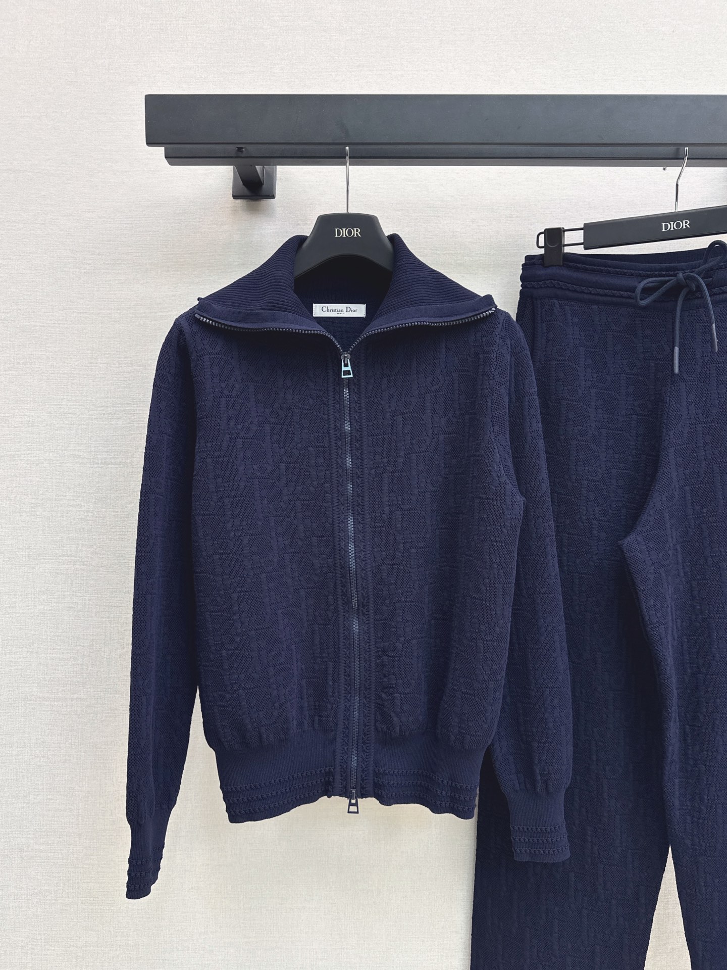 CD 26fw knit zipper jacket pants sets