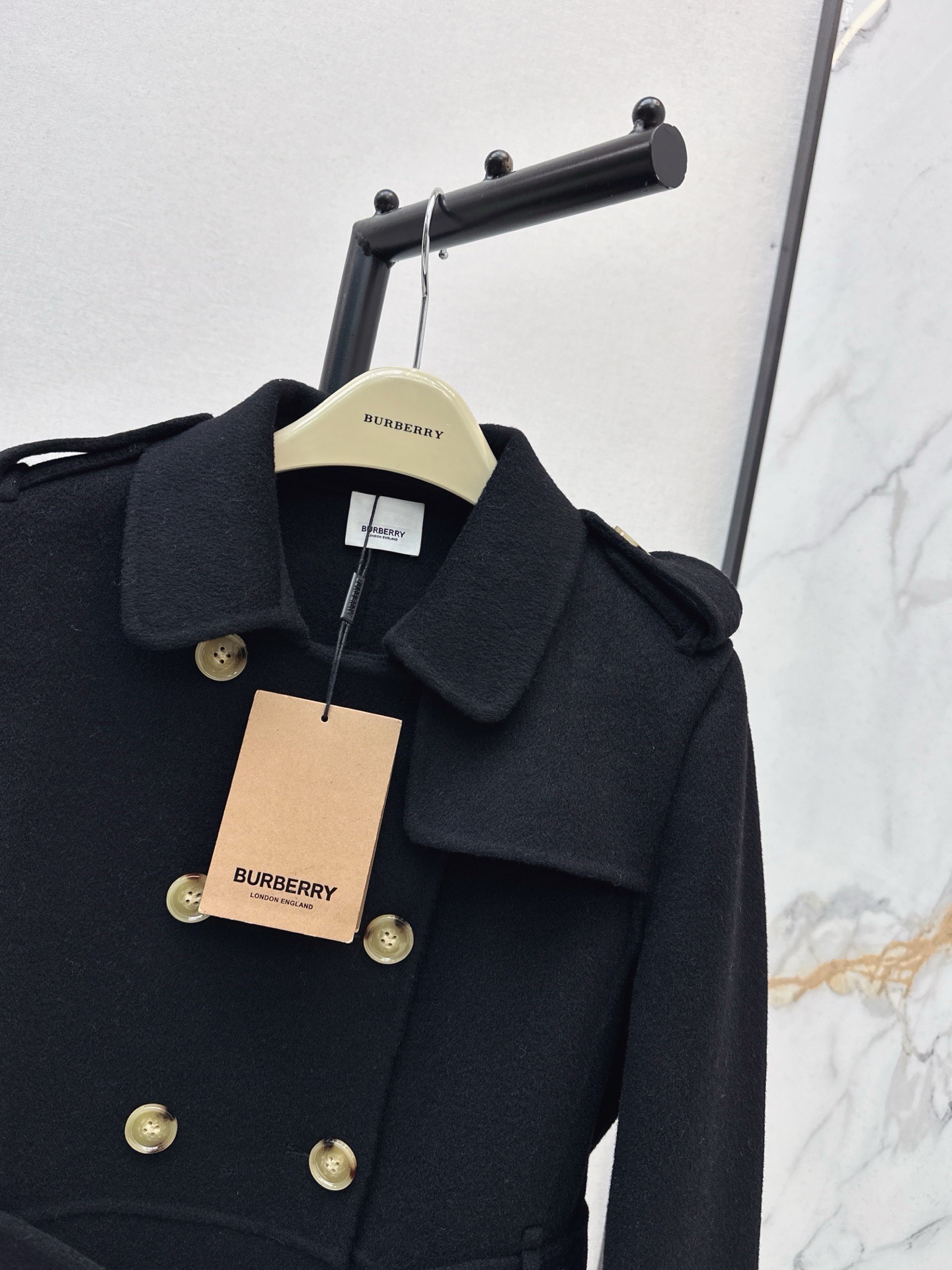 Bur 25fw double button trench coats