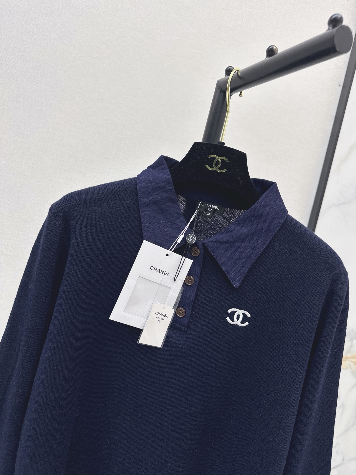 Chan 26fw polo knitwear