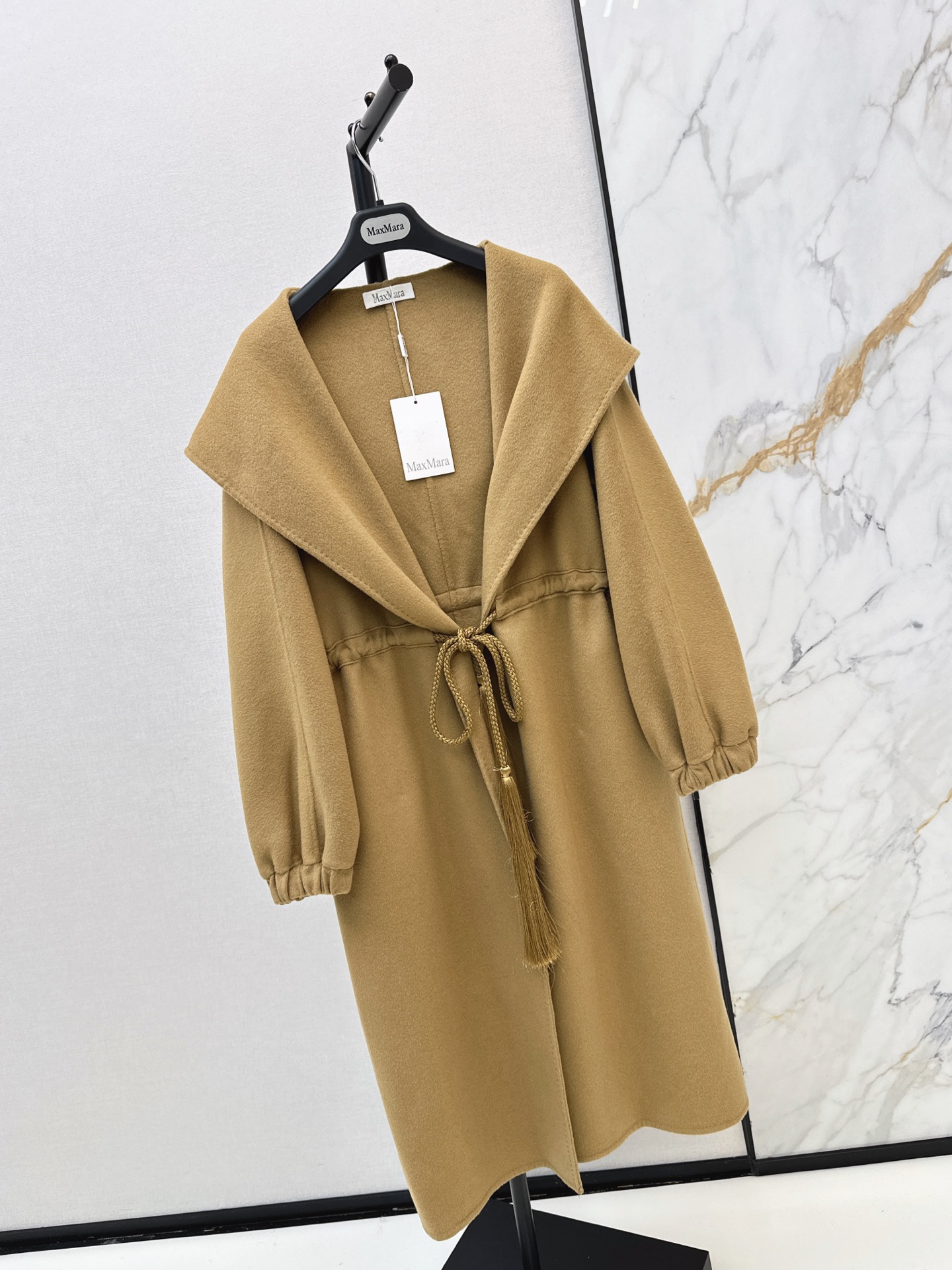 Max 26fw cashmere hooded overcoats