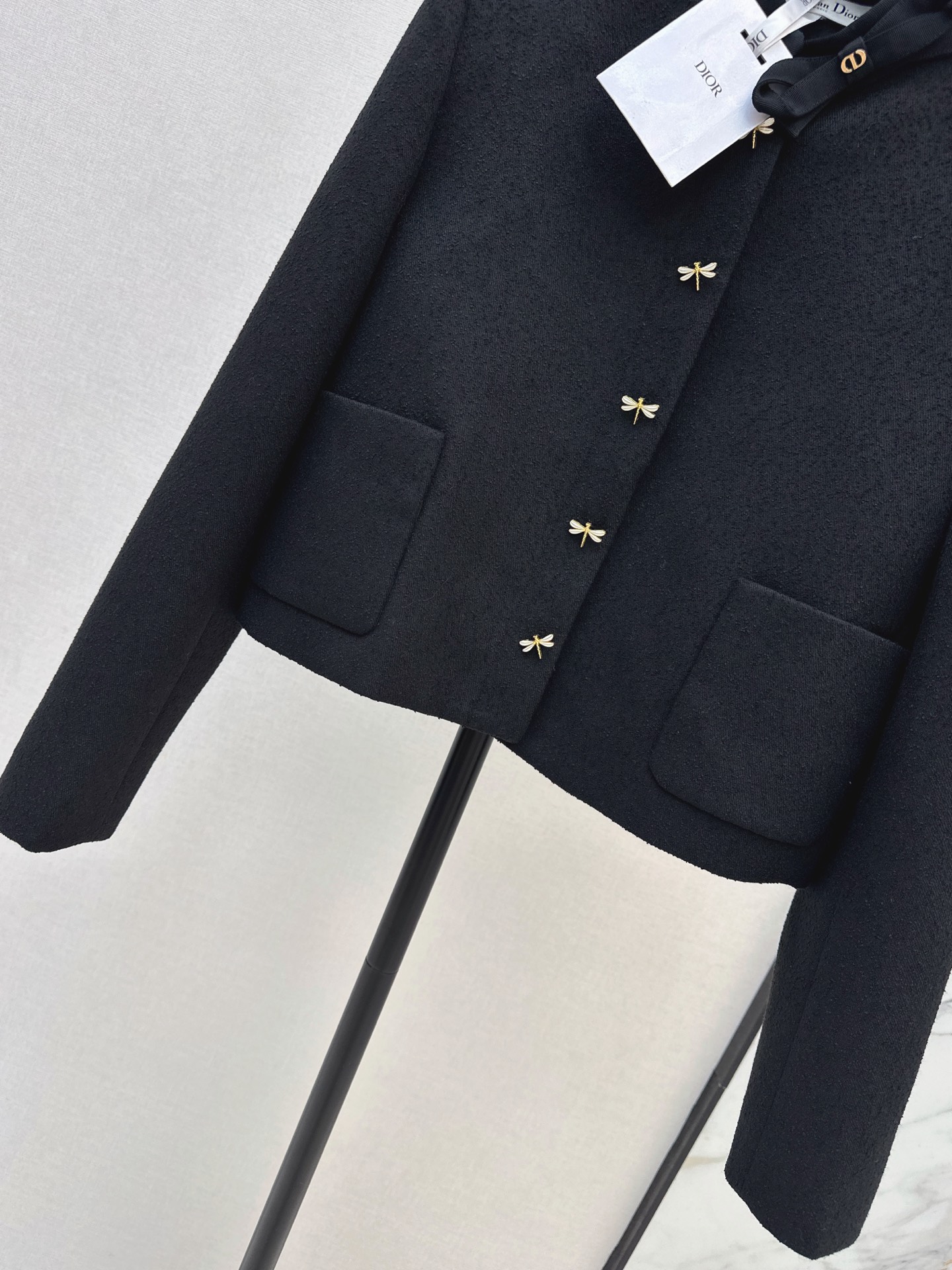 CD 26fw cropped bow jacket