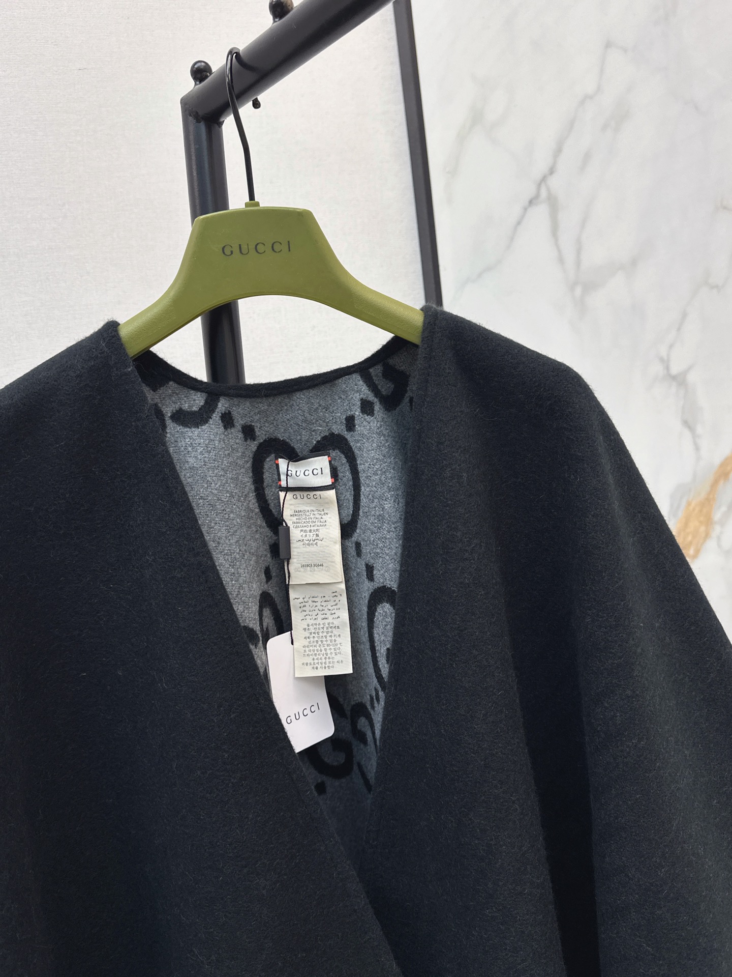 Guc 26fw wool shawls cape
