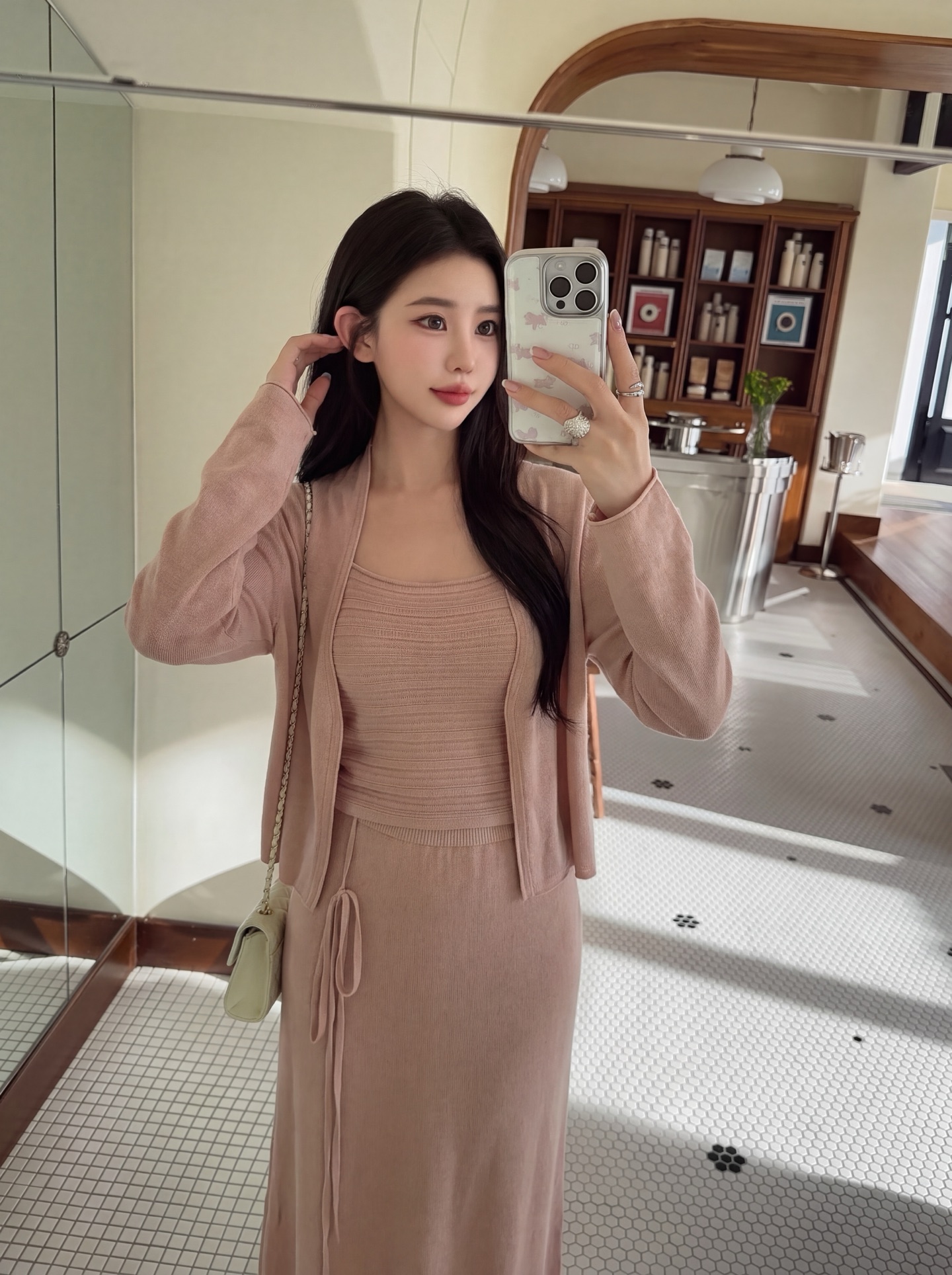 Ralp 26fw knit vest cardigan skirt sets