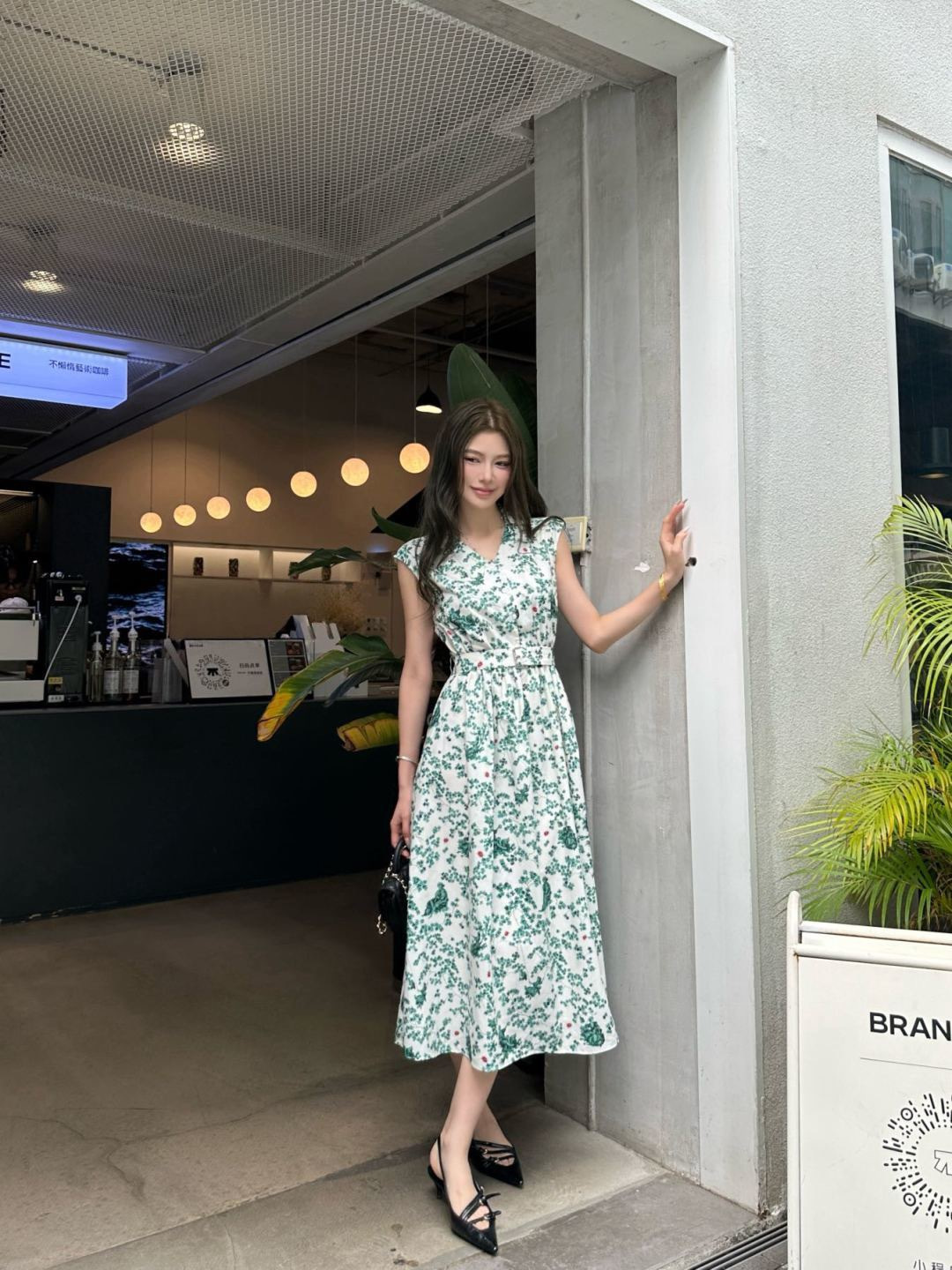 CD 26ss sleeveless print dress