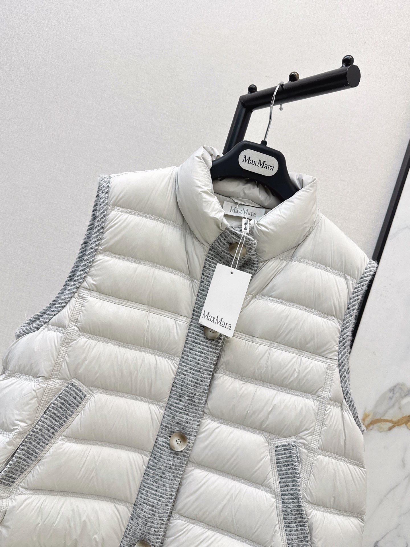Max 26fw wool contract down vest