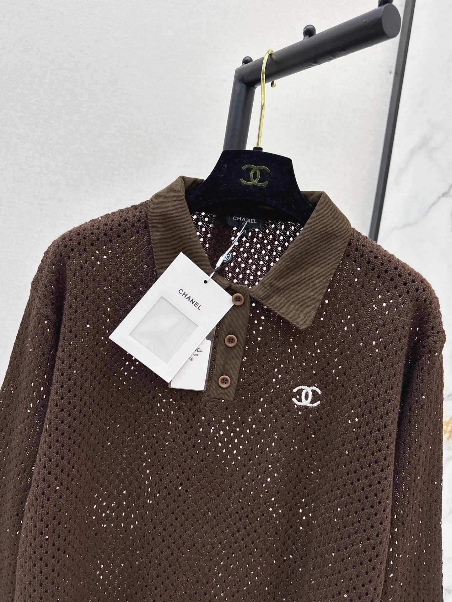 Chan 26fw hollow knit sweater