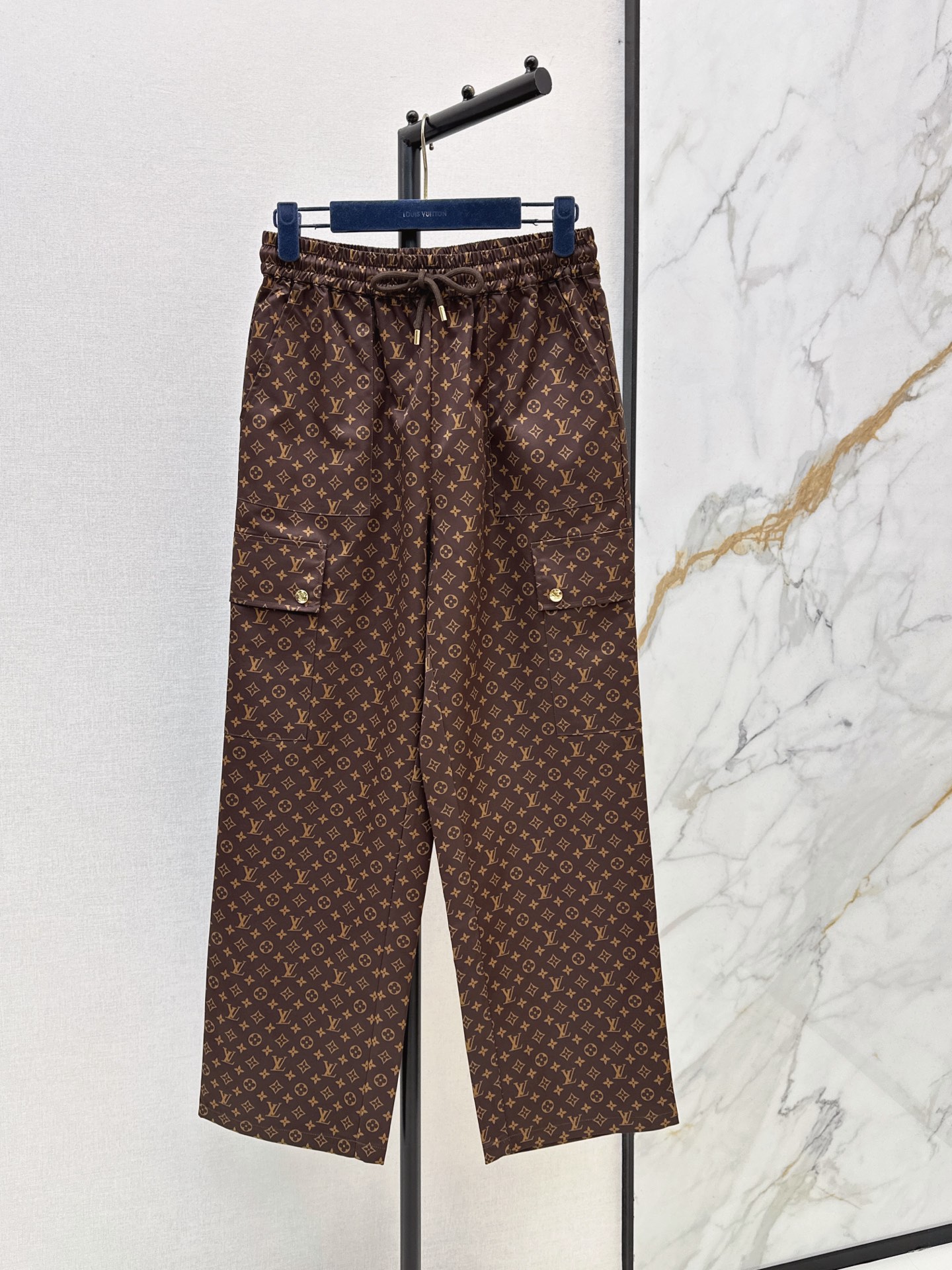 Loui 26fw print wide-leg pants
